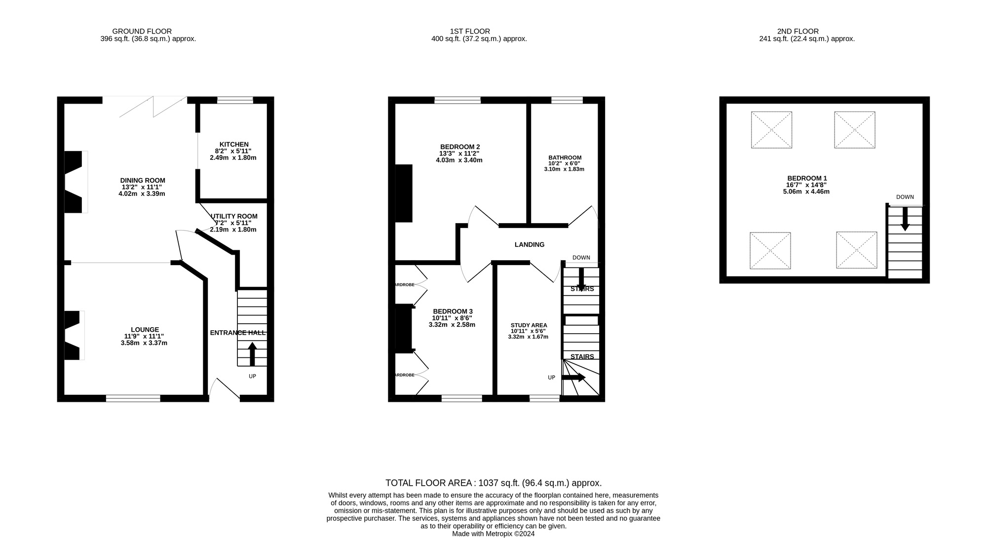 Floorplan of 3 bedroom Semi Detached House to rent, Over Lane, Belper, DE56