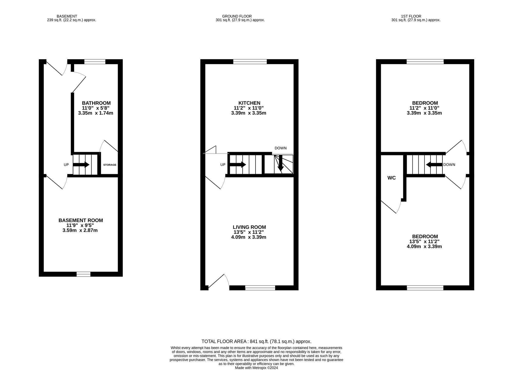 Floorplan of 2 bedroom Mid Terrace House for sale, Nottingham Road, Belper, Derbyshire, DE56