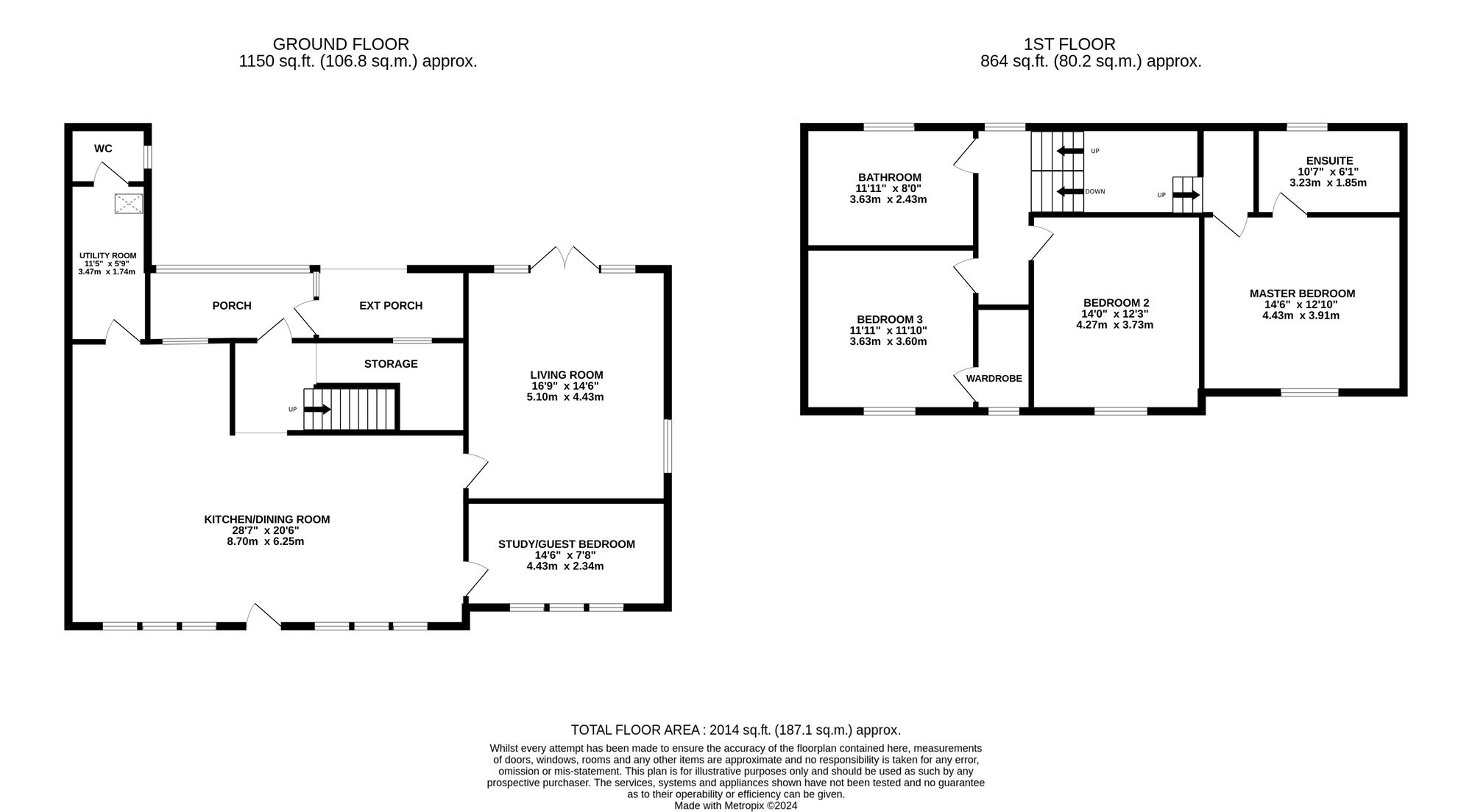Floorplan of 3 bedroom Semi Detached House for sale, Codnor Denby Lane, Denby Village, Derbyshire, DE5