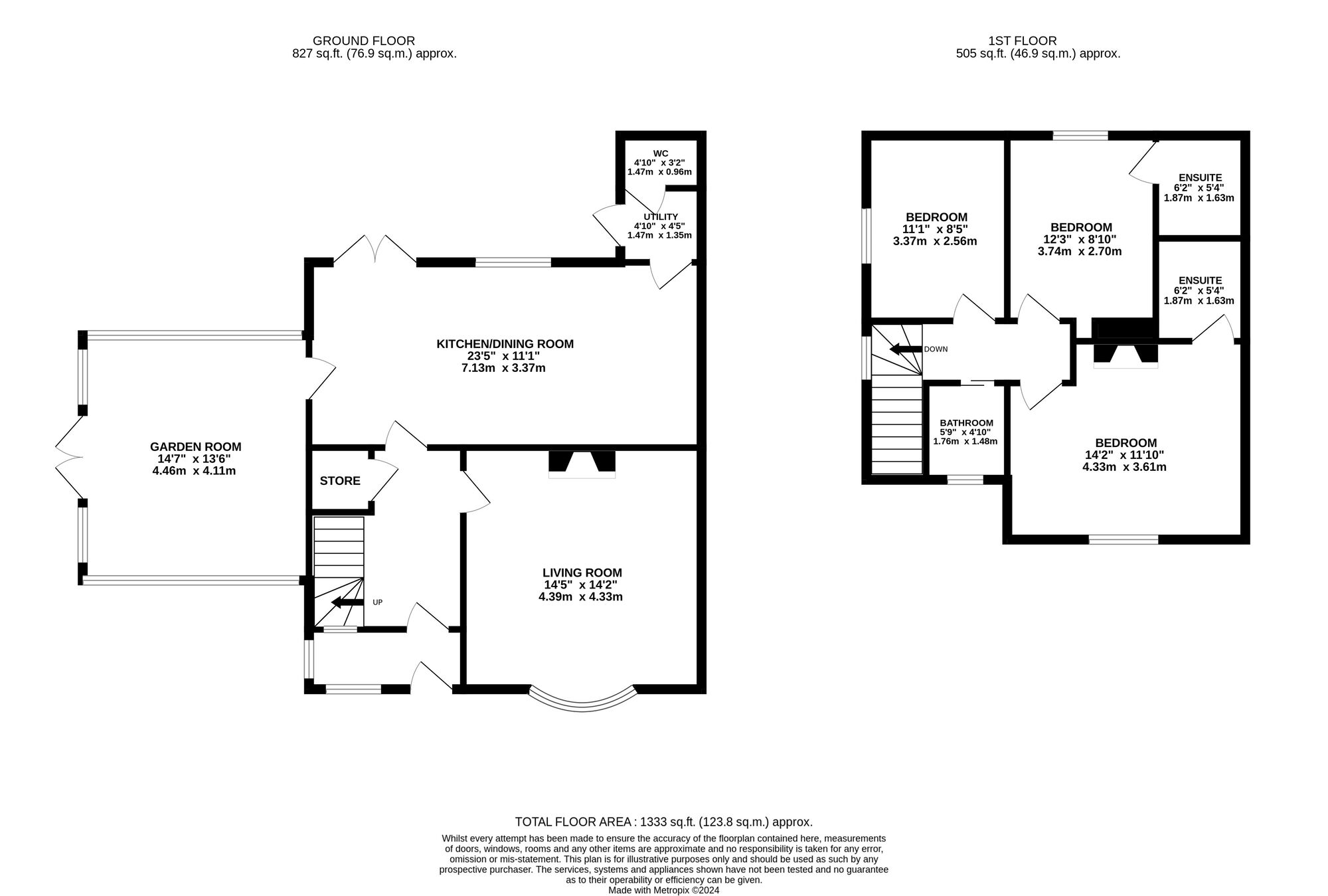 Floorplan of 3 bedroom Semi Detached House to rent, Sunny Hill, Milford, Derbyshire, DE56