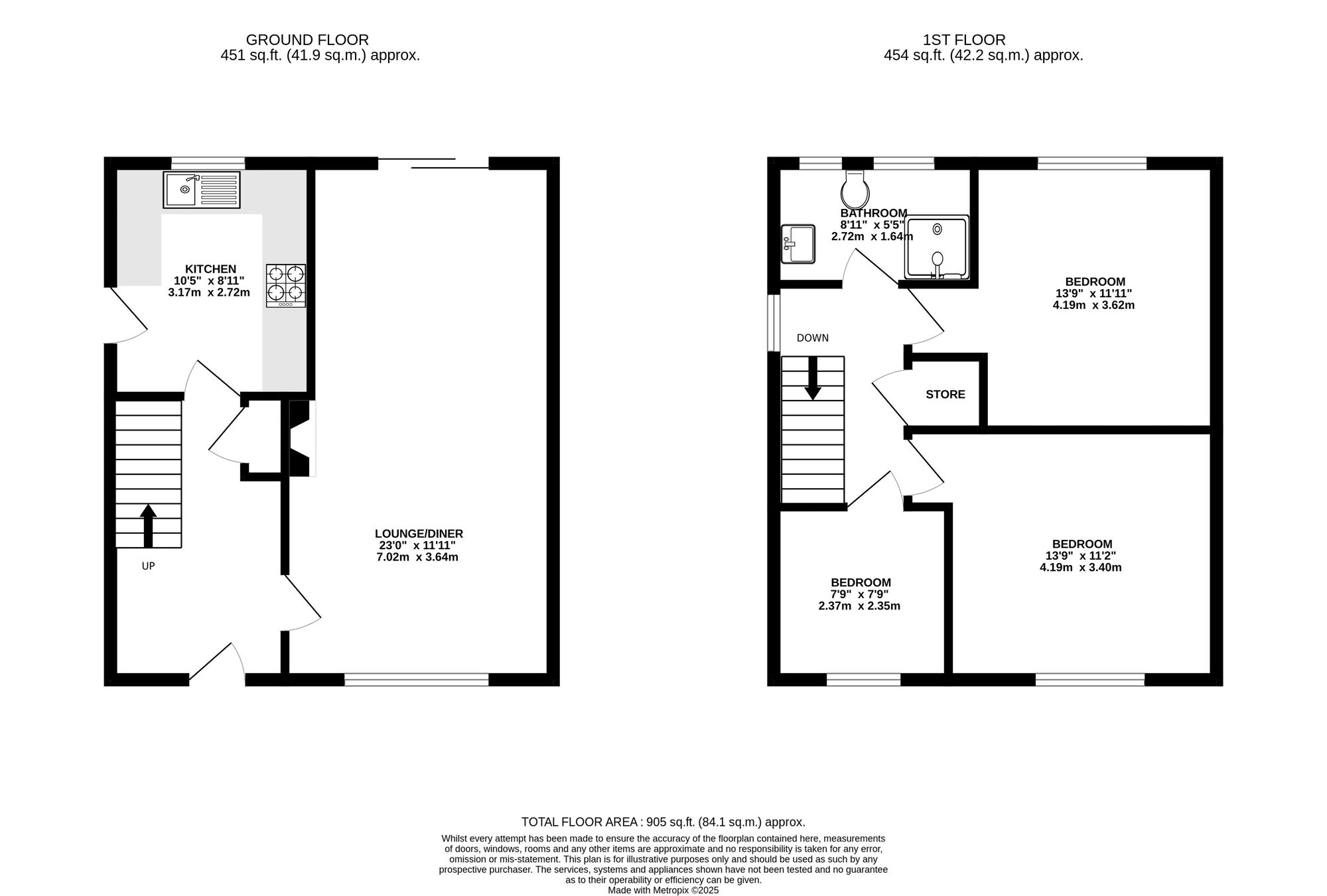 Floorplan of 3 bedroom Detached House for sale, Pinewood Road, Belper, Derbyshire, DE56