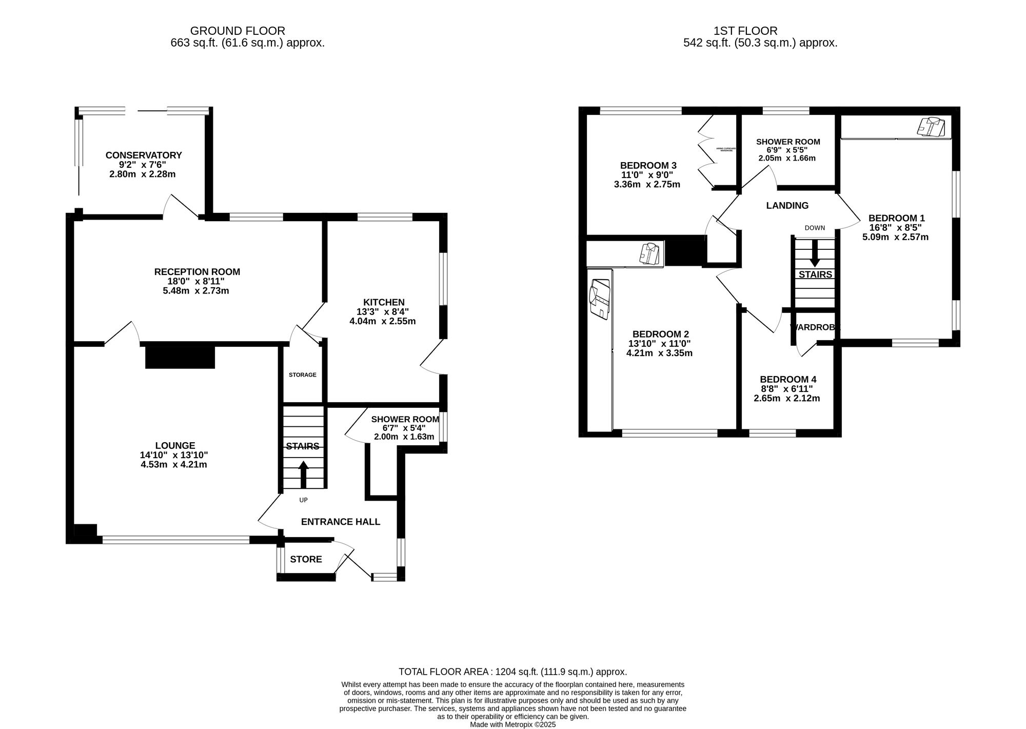Floorplan of 4 bedroom Detached House for sale, Millersdale Close, Belper, Derbyshire, DE56