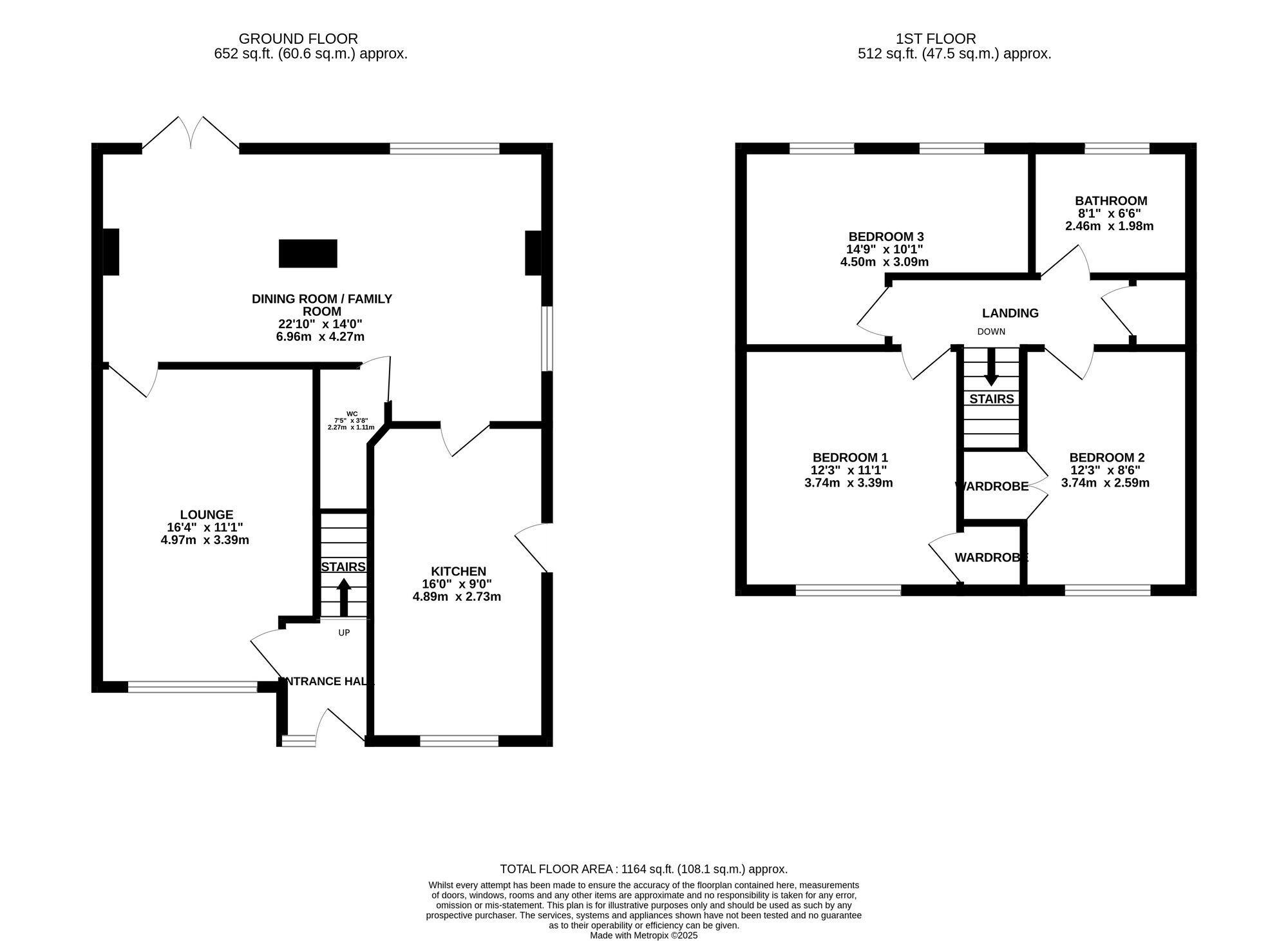 Floorplan of 3 bedroom Detached House for sale, Marlborough Drive, Belper, Derbyshire, DE56