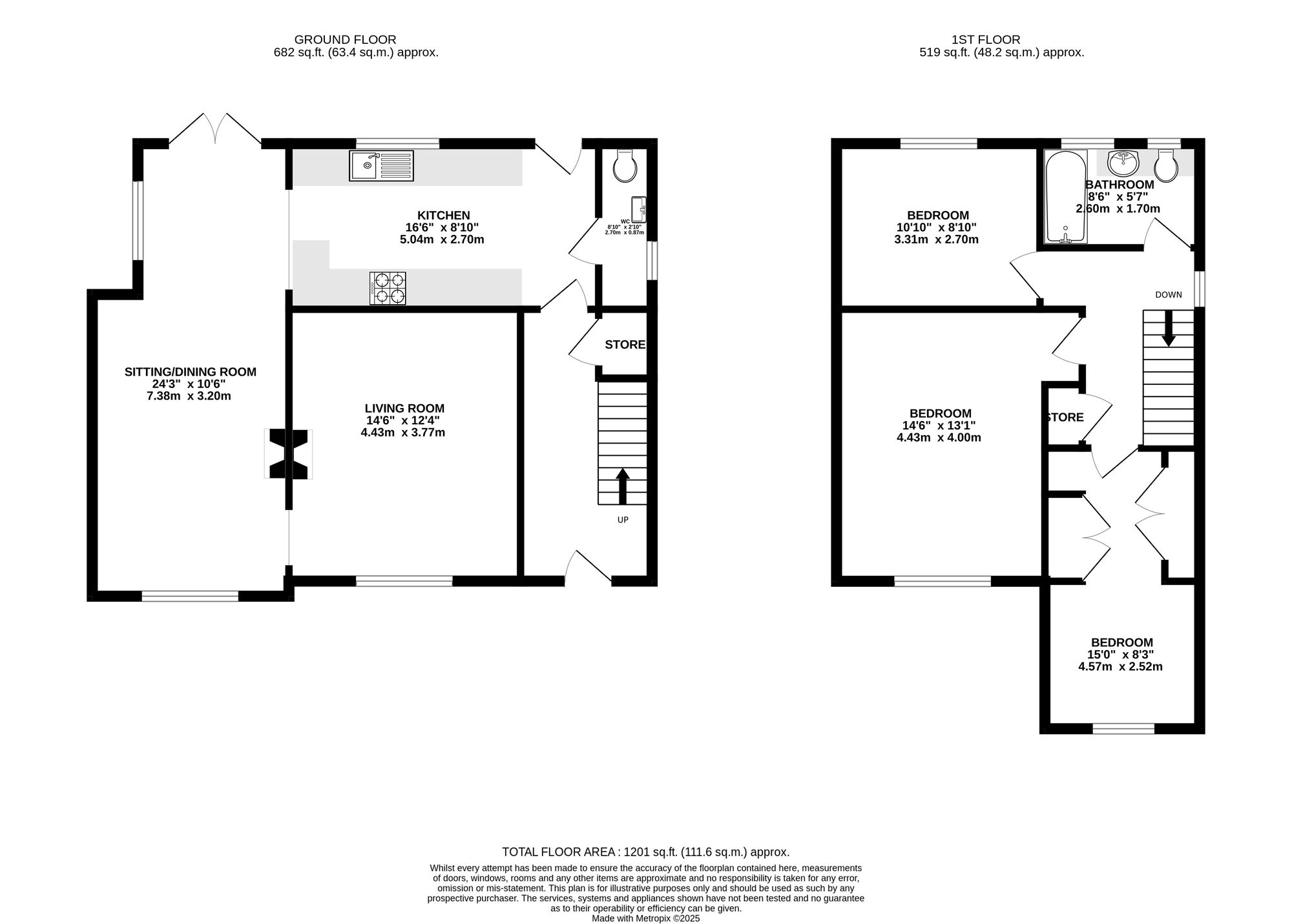 Floorplan of 3 bedroom Detached House for sale, Ravenoak Close, Belper, Derbyshire, DE56