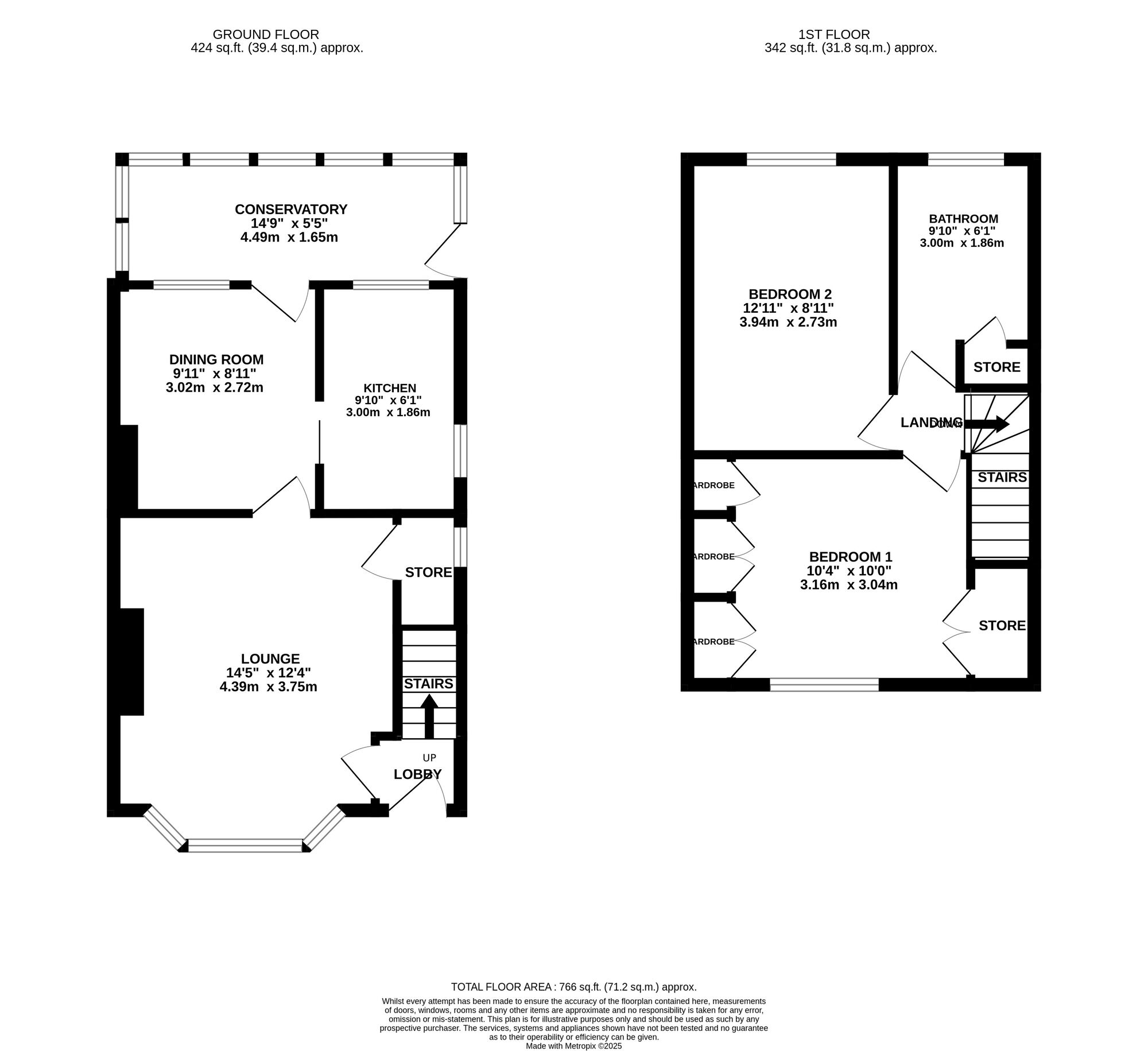 Floorplan of 2 bedroom Semi Detached House for sale, Bull Bridge, Bullbridge, Belper, DE56