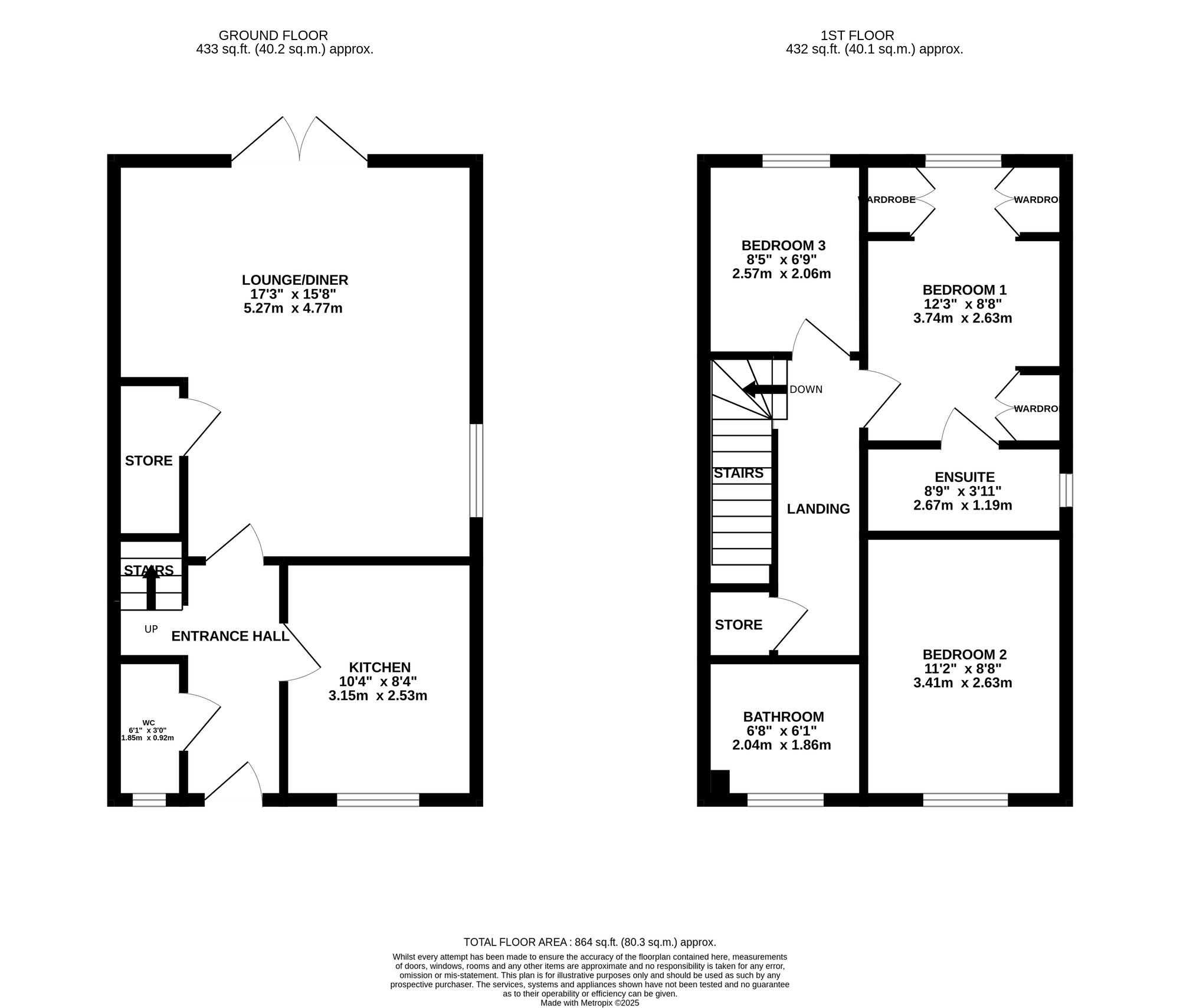 Floorplan of 3 bedroom Detached House for sale, Dalton Road, Belper, Derbyshire, DE56