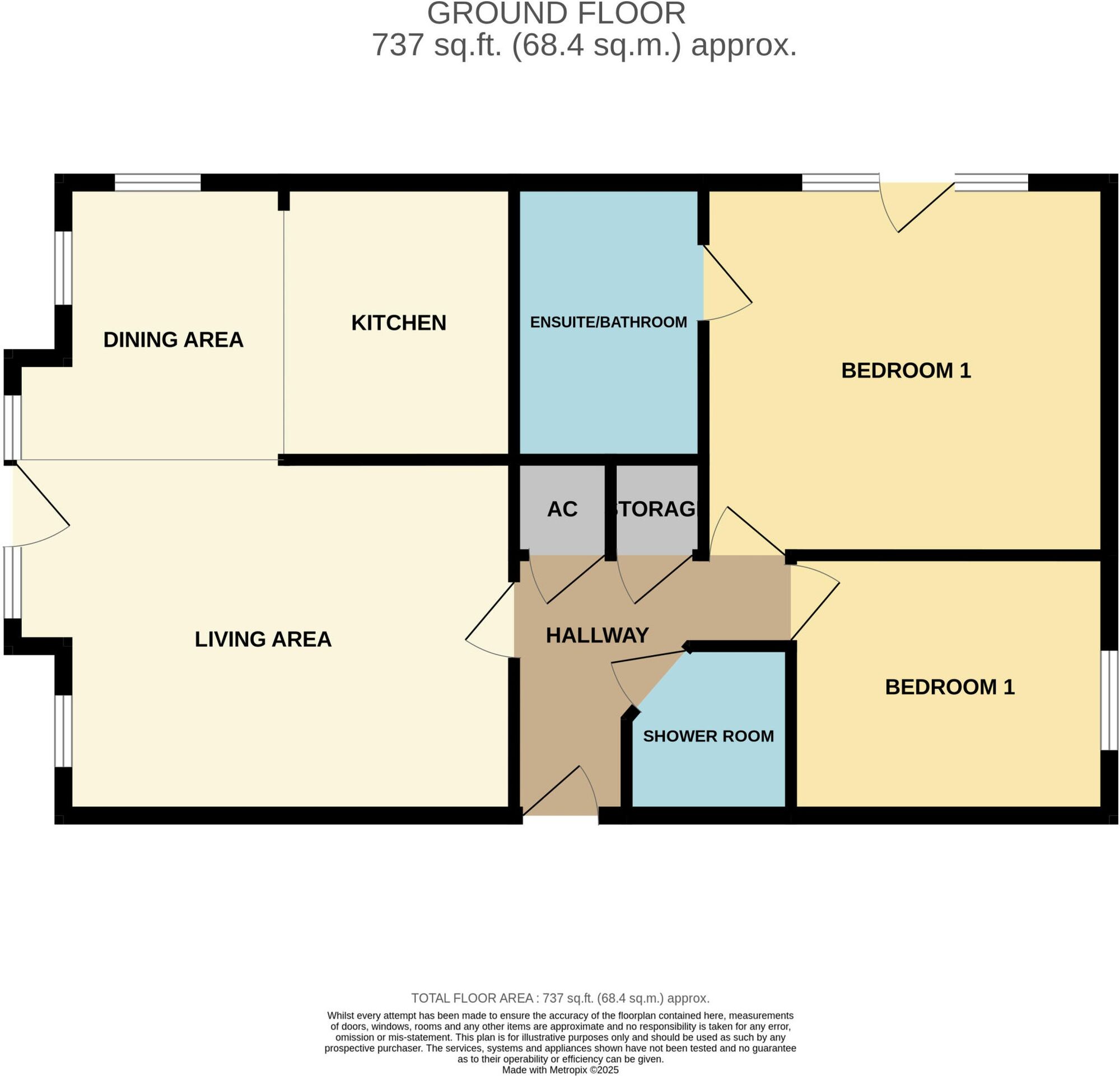 Floorplan of 2 bedroom  Flat to rent, Pennine Place, Belper, Derbyshire, DE56