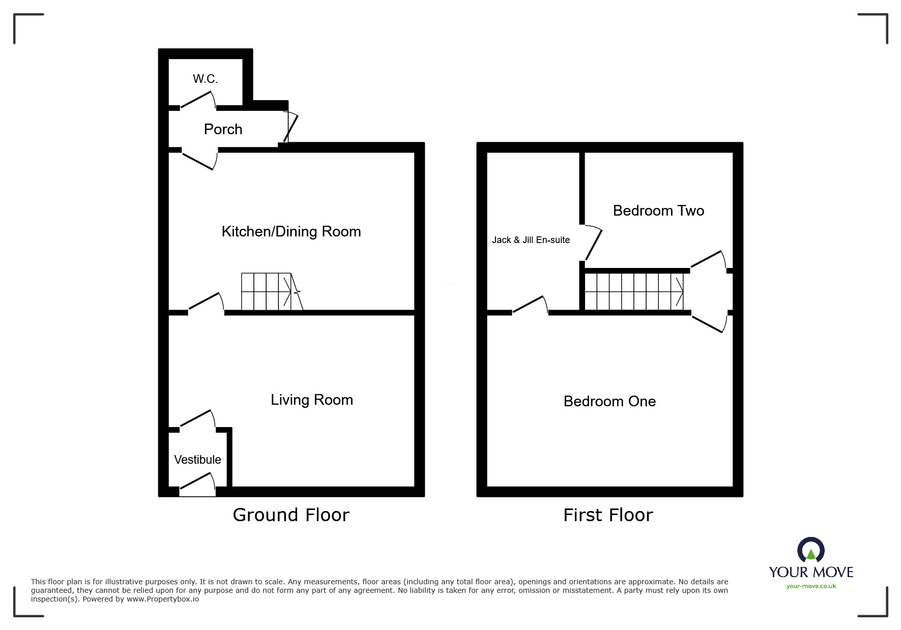 Floorplan of 2 bedroom Mid Terrace House to rent, Tottington Road, Bury, Greater Manchester, BL8