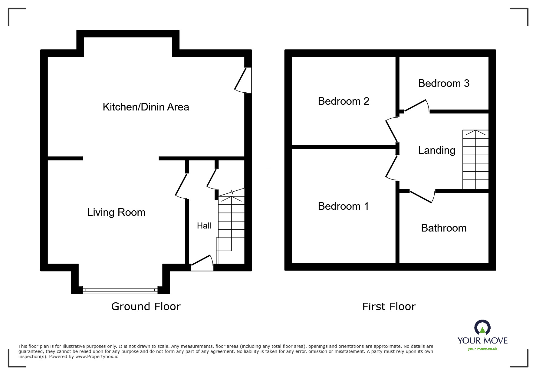 Floorplan of 3 bedroom Semi Detached House to rent, Chorley Old Road, Bolton, Greater Manchester, BL1
