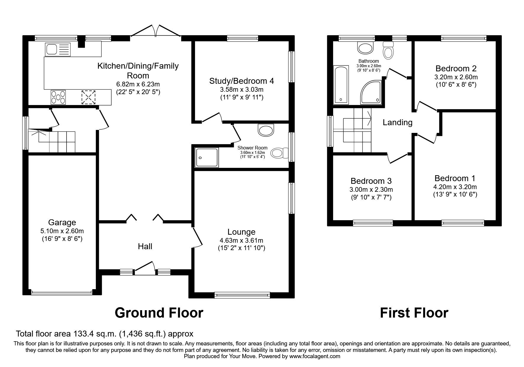 Floorplan of 4 bedroom Detached House for sale, Whitby Close, Bury, Greater Manchester, BL8