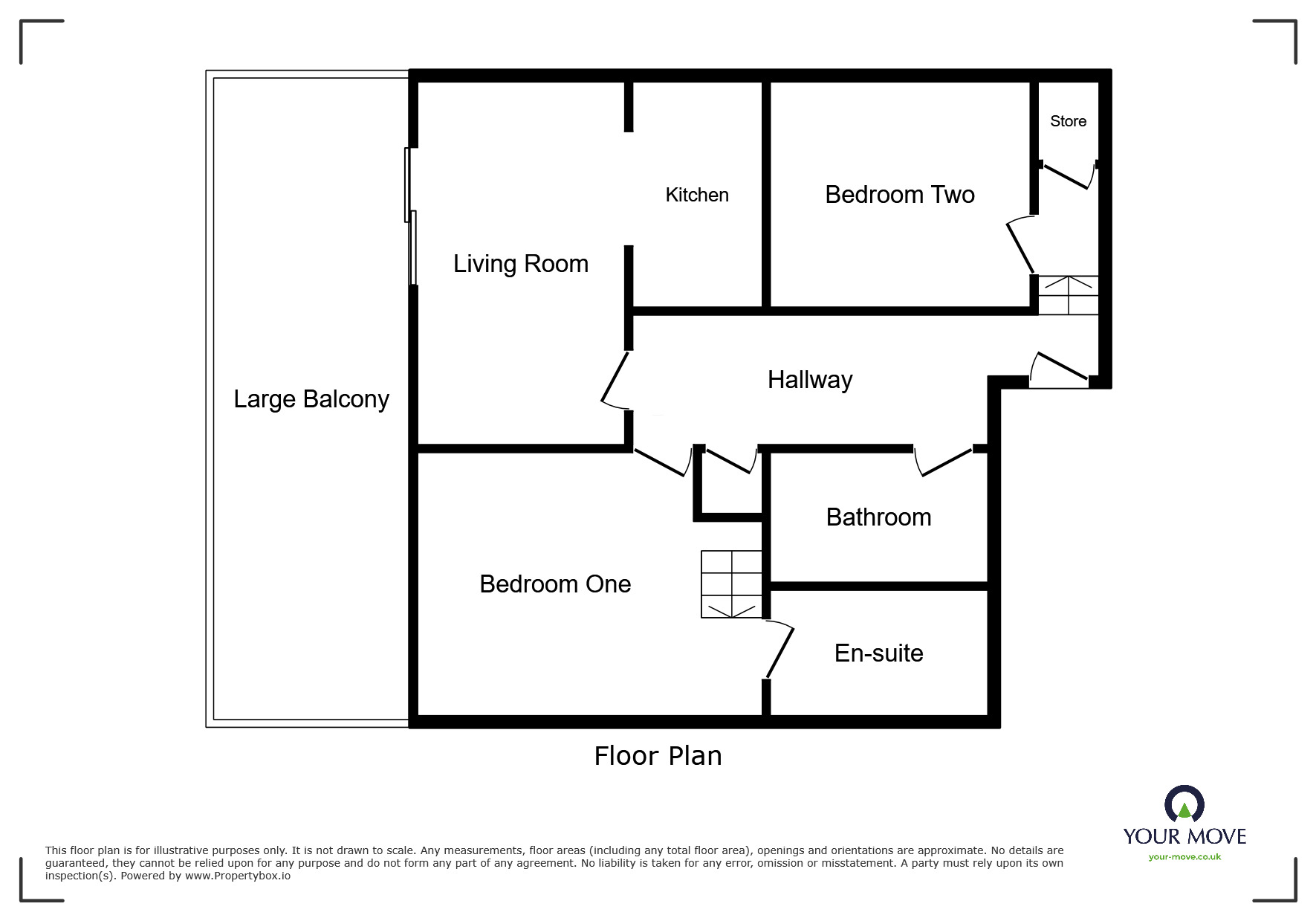 Floorplan of 2 bedroom  Flat for sale, Blackburn Road, Bolton, Greater Manchester, BL1