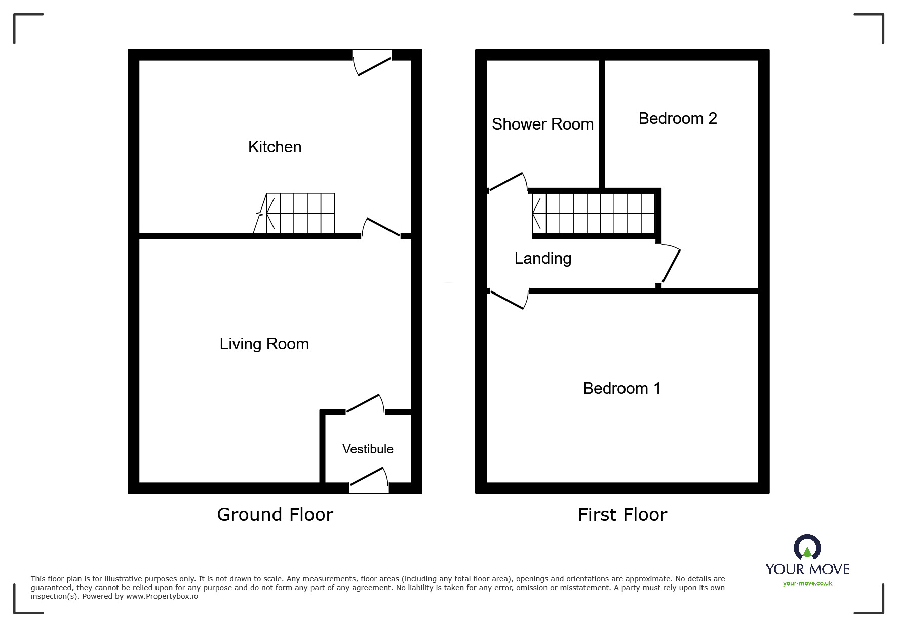 Floorplan of 2 bedroom Mid Terrace House to rent, Sunlight Road, Bolton, Greater Manchester, BL1