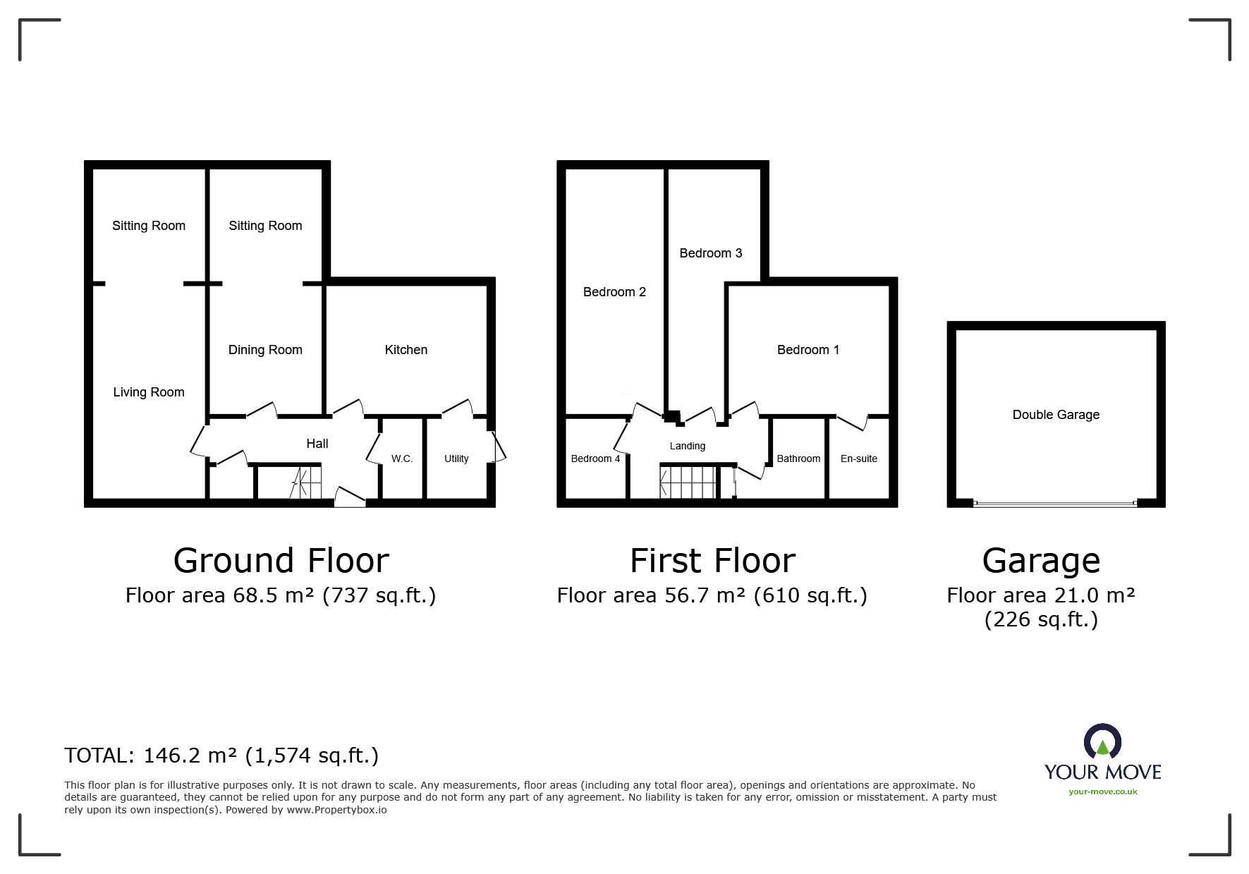 Floorplan of 4 bedroom Detached House for sale, The Beeches, Bolton, Greater Manchester, BL1