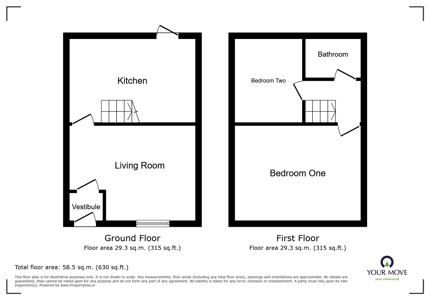 Floorplan of 2 bedroom Mid Terrace House to rent, Britain Street, Bury, Greater Manchester, BL9