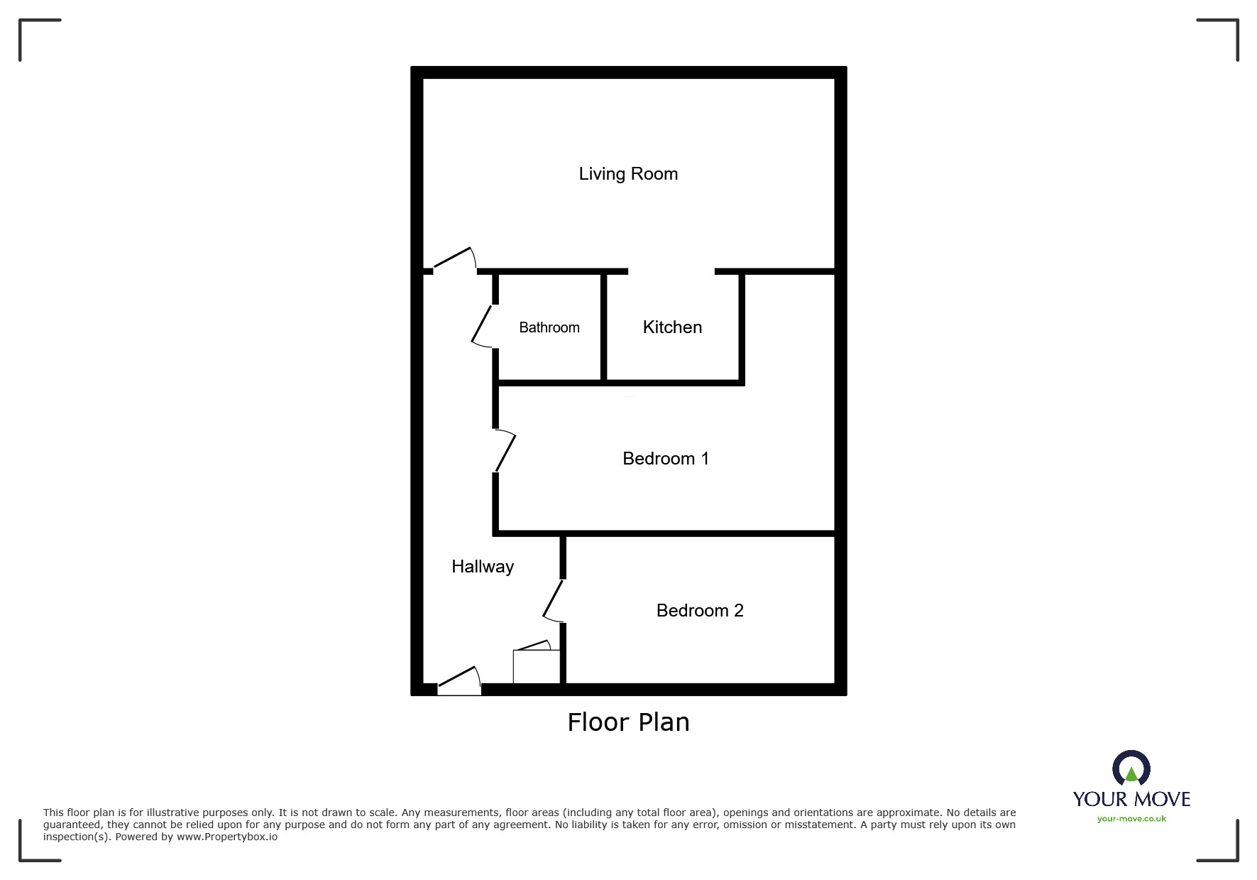 Floorplan of 2 bedroom  Flat for sale, Manchester Road, Bury, Greater Manchester, BL9
