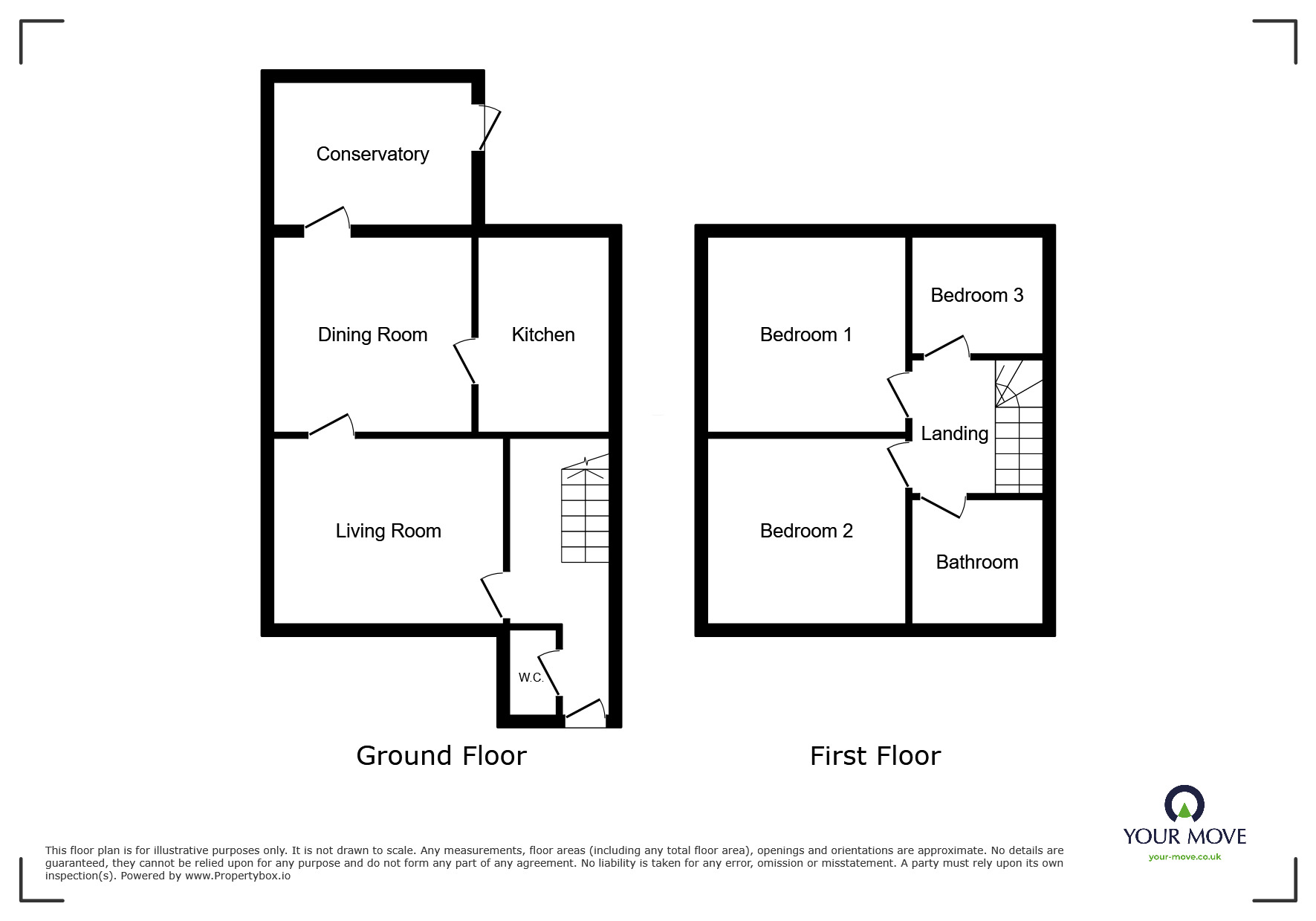 Floorplan of 3 bedroom Semi Detached House for sale, Ribchester Drive, Bury, Greater Manchester, BL9