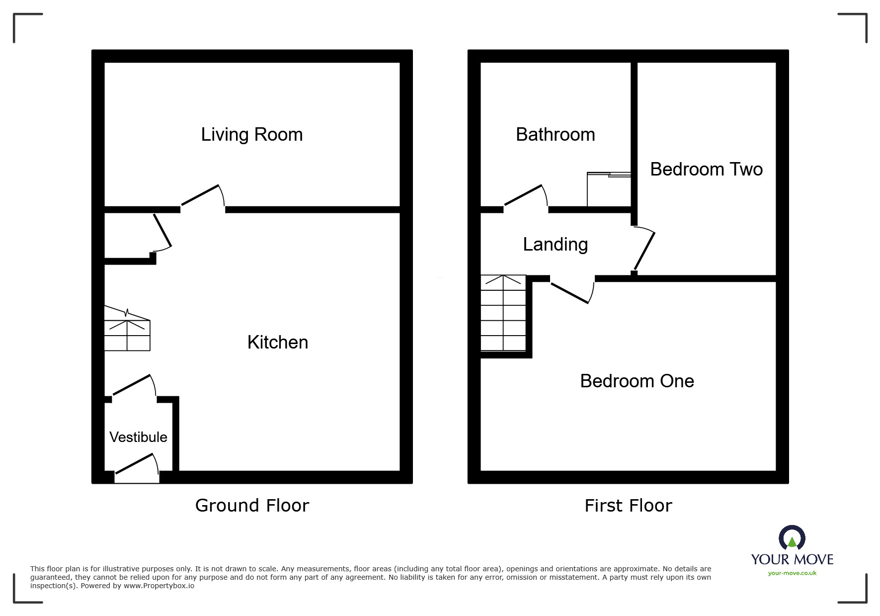 Floorplan of 2 bedroom Mid Terrace House to rent, Neville Close, Bolton, Greater Manchester, BL1
