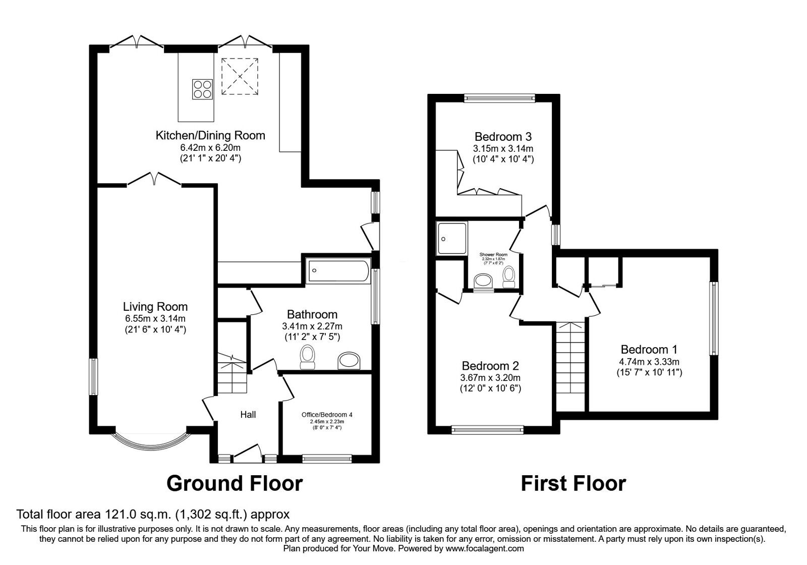 Floorplan of 4 bedroom Detached House for sale, Cotswold Crescent, Bury, Greater Manchester, BL8