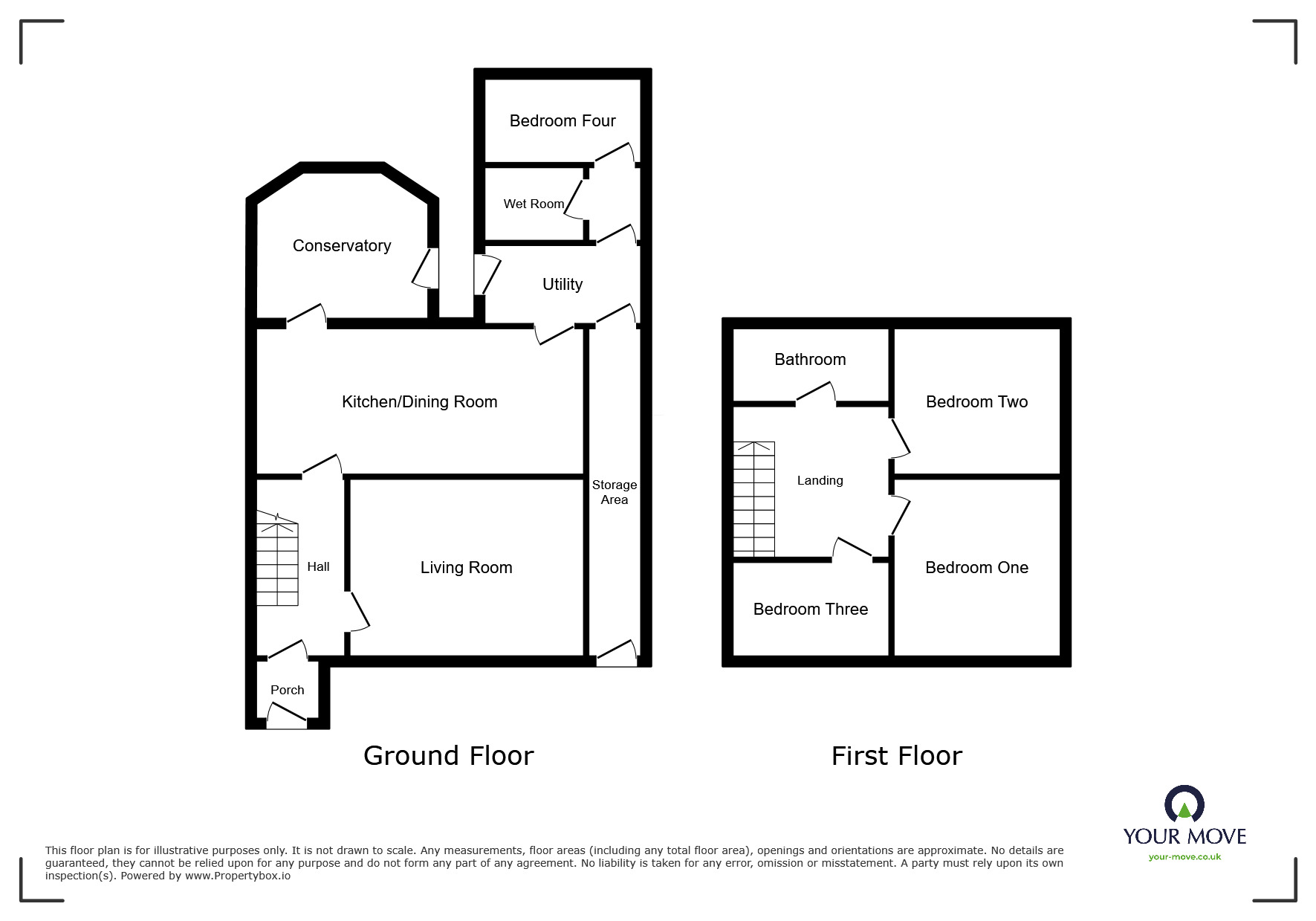 Floorplan of 4 bedroom Mid Terrace House for sale, Roseneath Road, Bolton, Greater Manchester, BL3