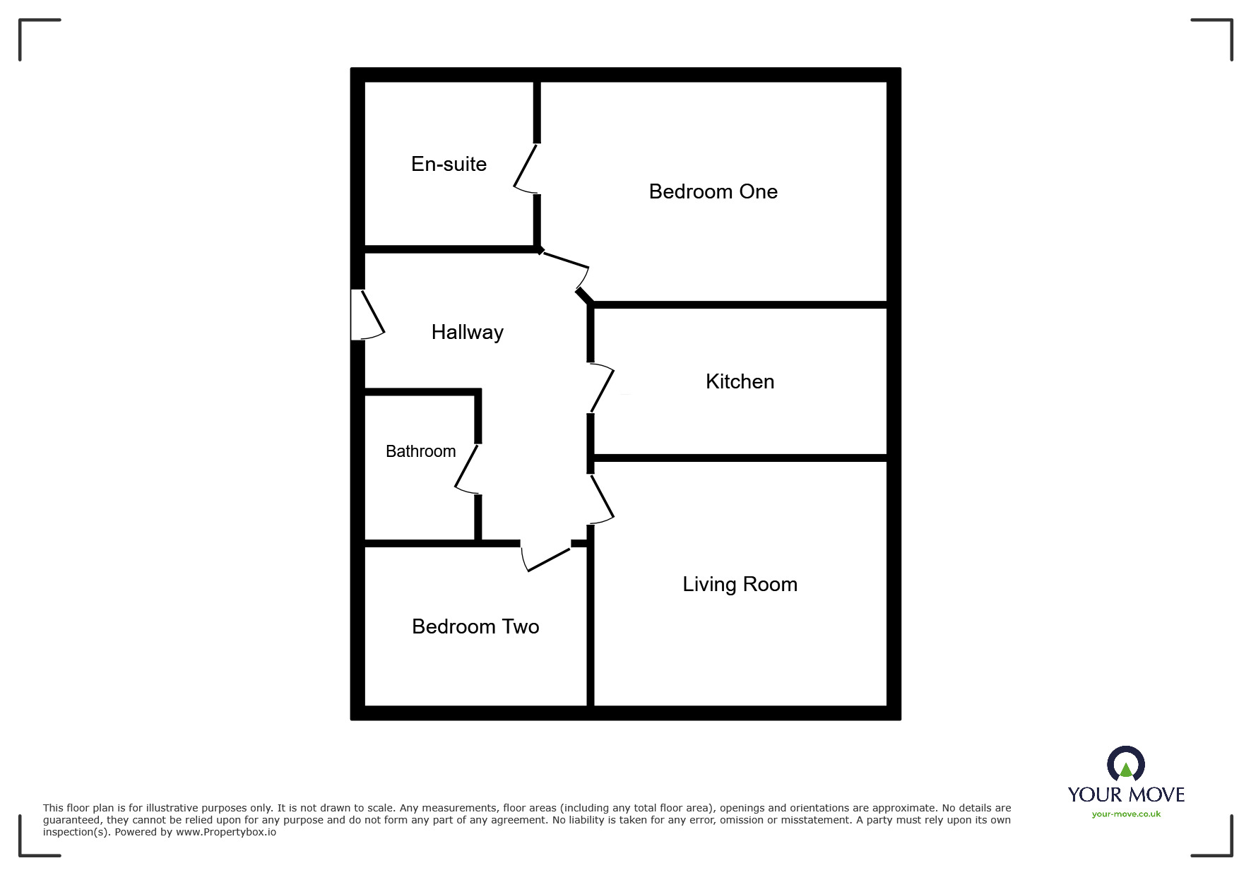 Floorplan of 2 bedroom  Flat for sale, Abernethy Street, Horwich, Greater Manchester, BL6