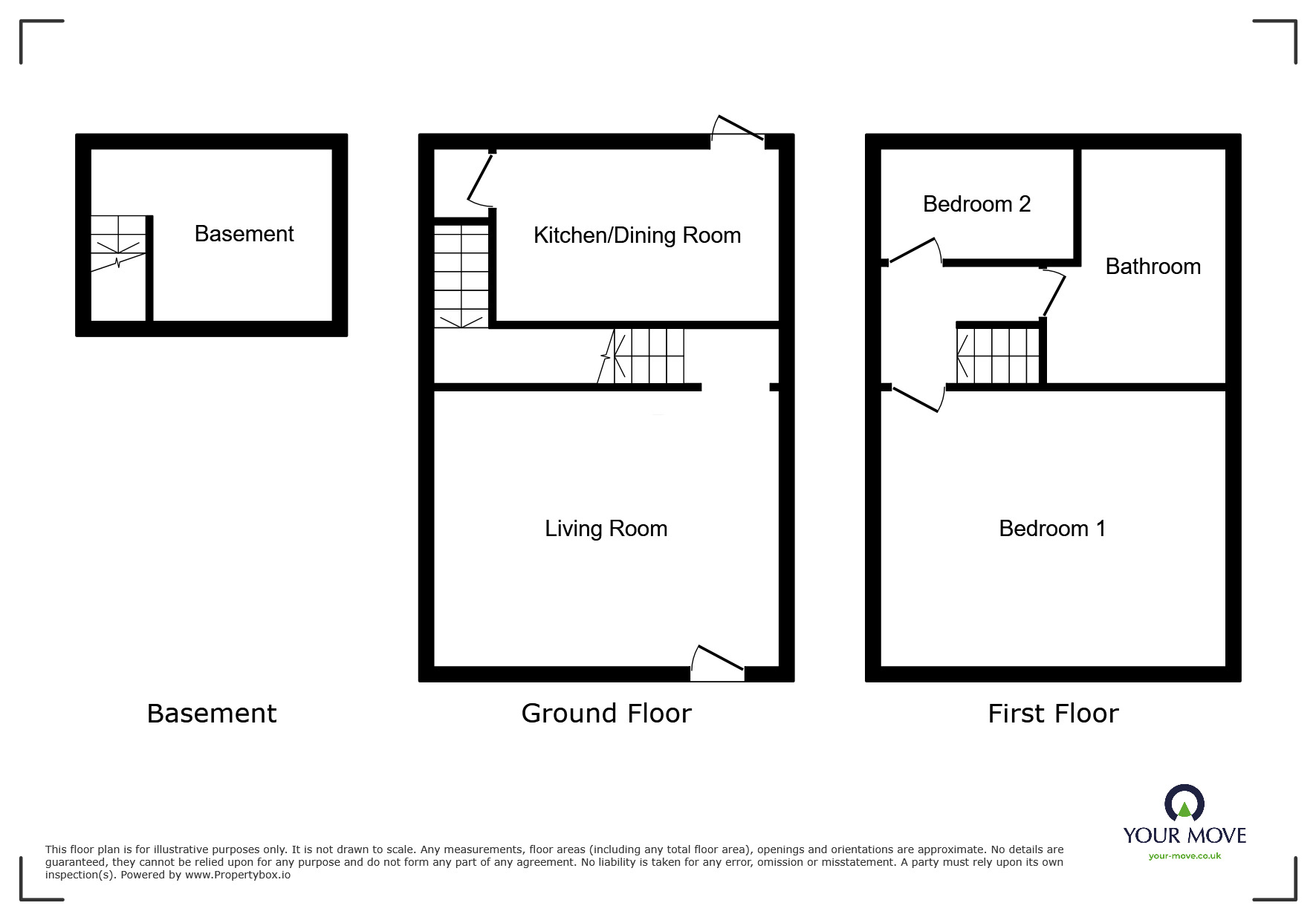Floorplan of 2 bedroom Mid Terrace House to rent, Walmersley Road, Bury, Greater Manchester, BL9