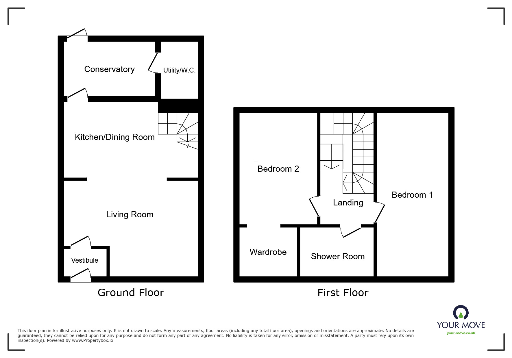 Floorplan of 2 bedroom Mid Terrace House for sale, Park Terrace, Heywood, Greater Manchester, OL10