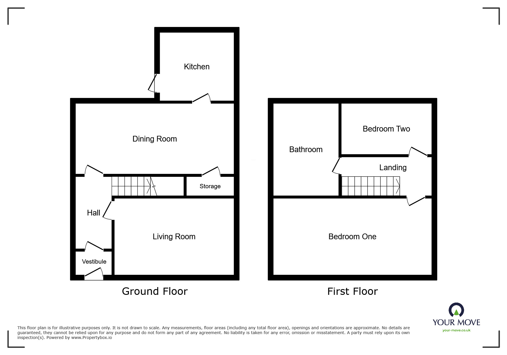 Floorplan of 2 bedroom Mid Terrace House for sale, Horbury Drive, Bury, Greater Manchester, BL8