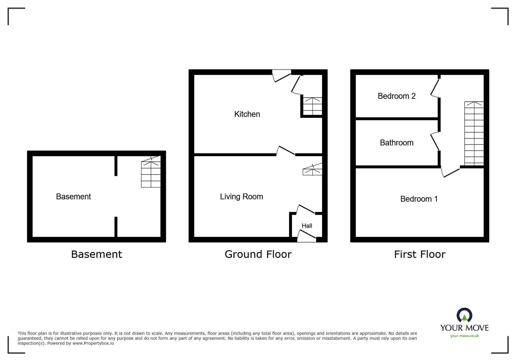 Floorplan of 2 bedroom House for sale, Osborne Street, Heywood, Greater Manchester, OL10