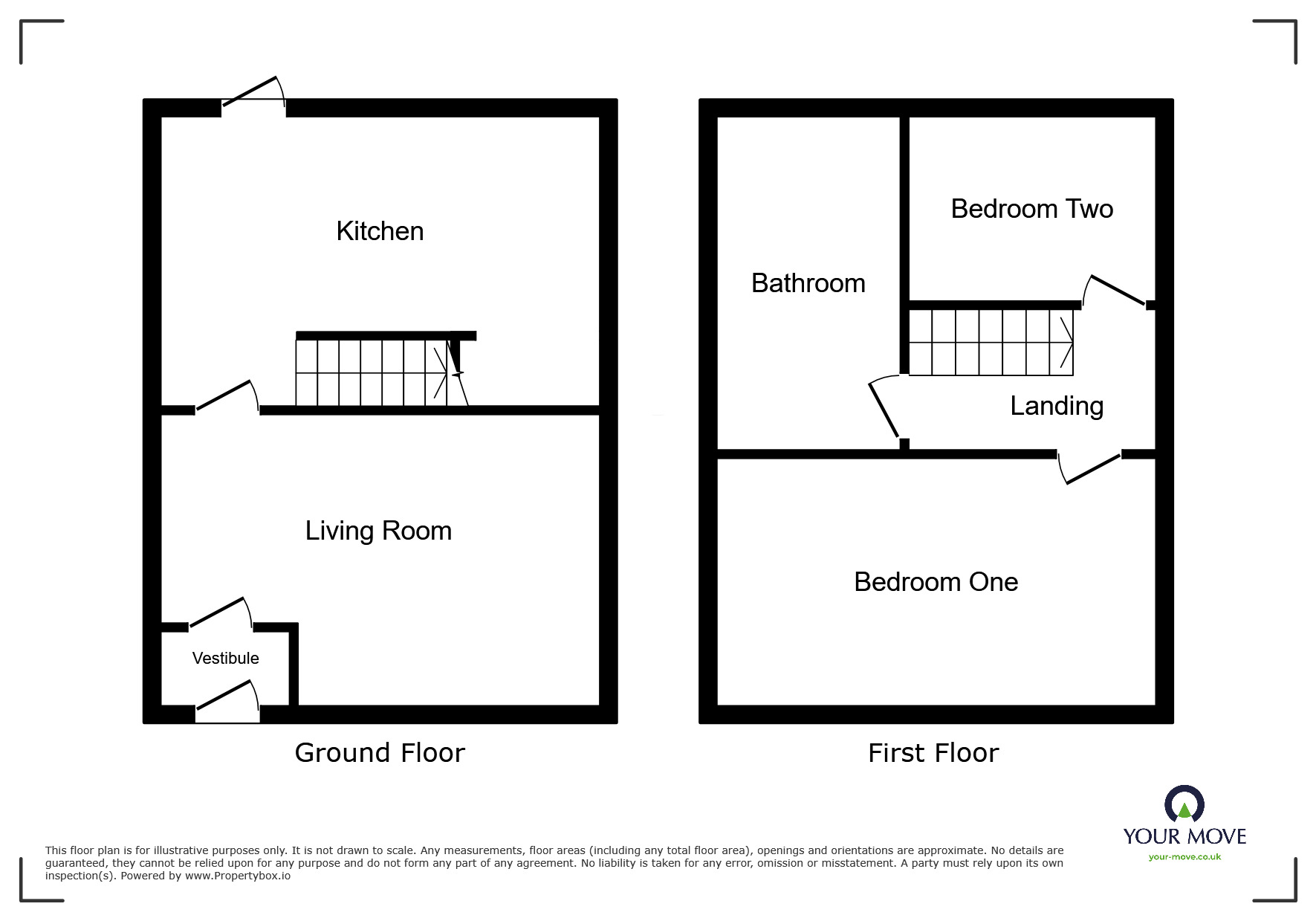 Floorplan of 2 bedroom Mid Terrace House for sale, Bond Street, Bury, Greater Manchester, BL9