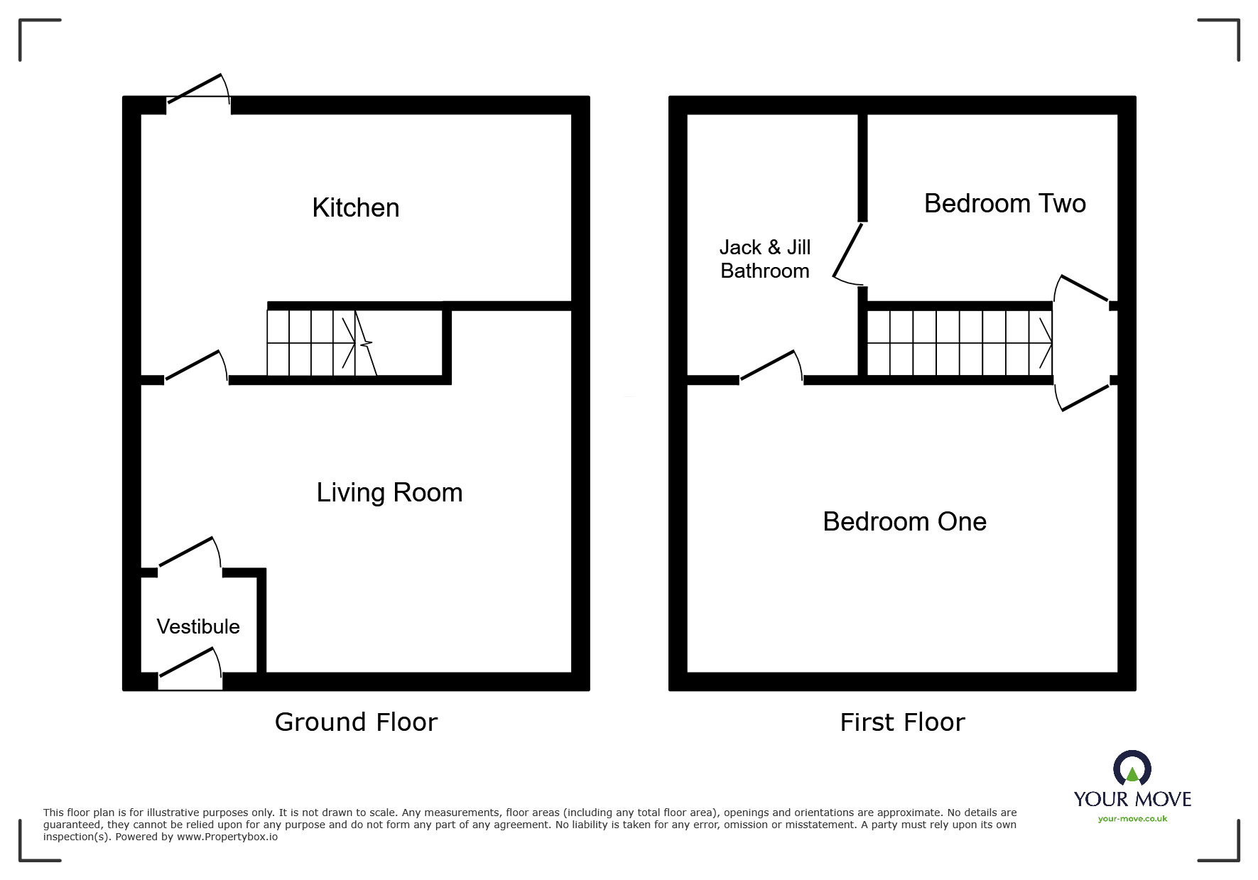 Floorplan of 2 bedroom Mid Terrace House for sale, Halton Street, Bolton, Greater Manchester, BL2