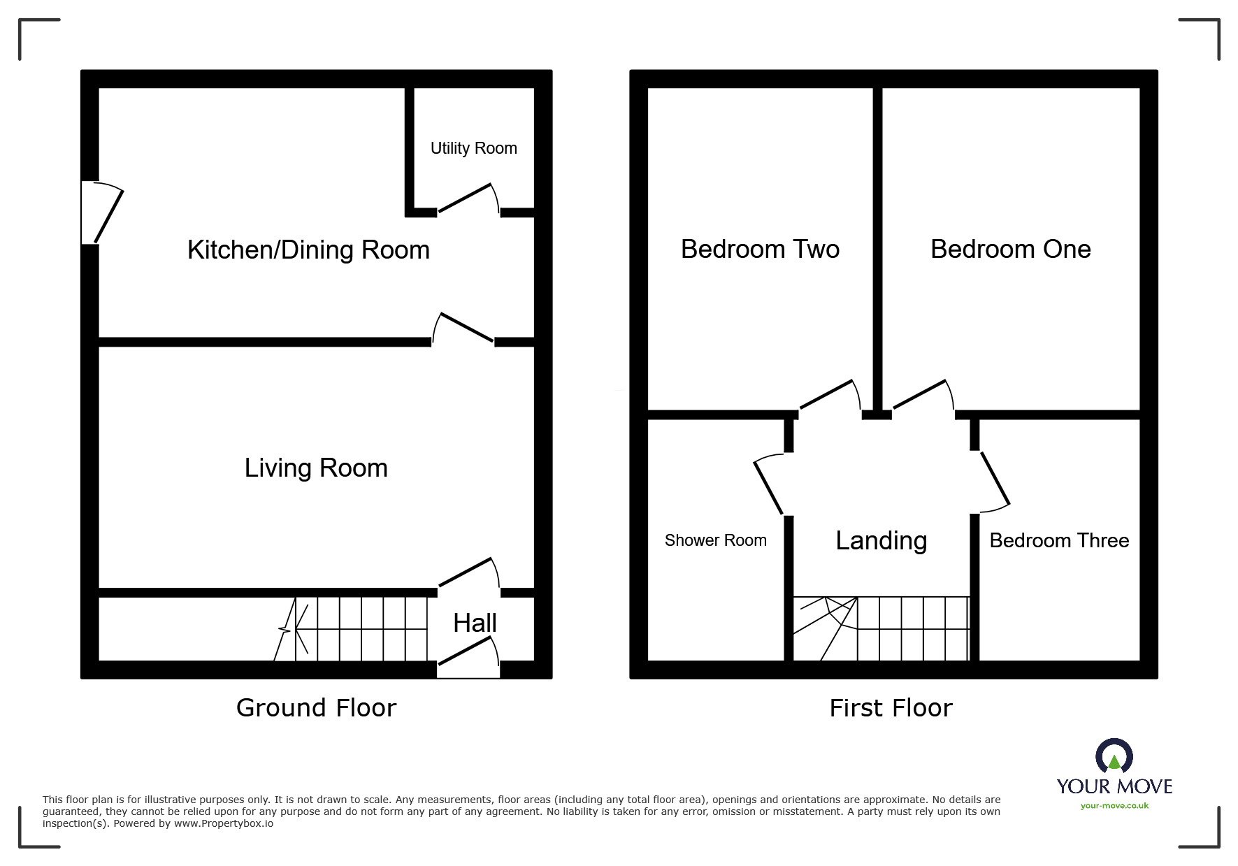 Floorplan of 3 bedroom End Terrace House for sale, Old Lane, Bury, Greater Manchester, BL9