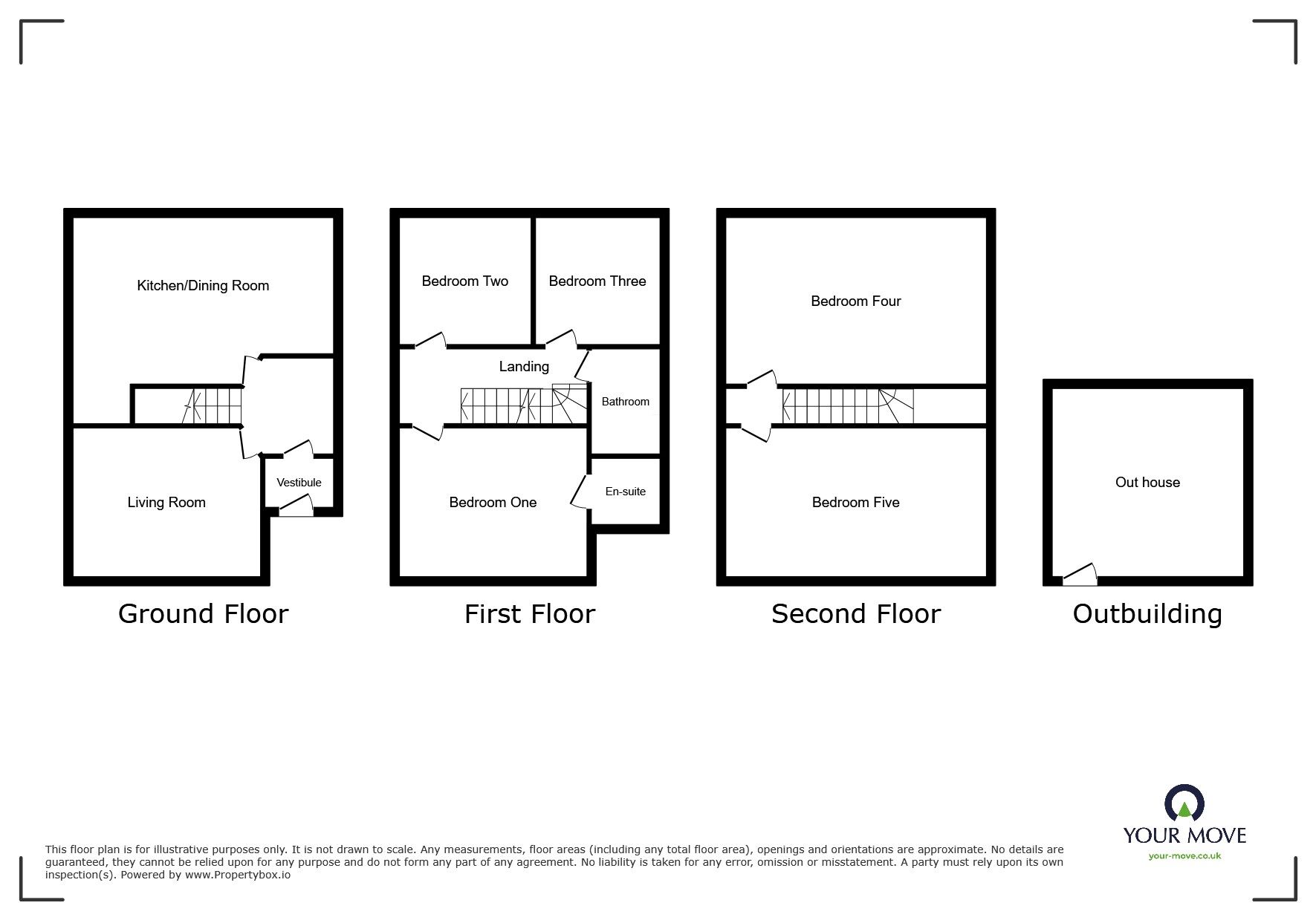 Floorplan of 5 bedroom Semi Detached House for sale, Bury Road, Bolton, Greater Manchester, BL2