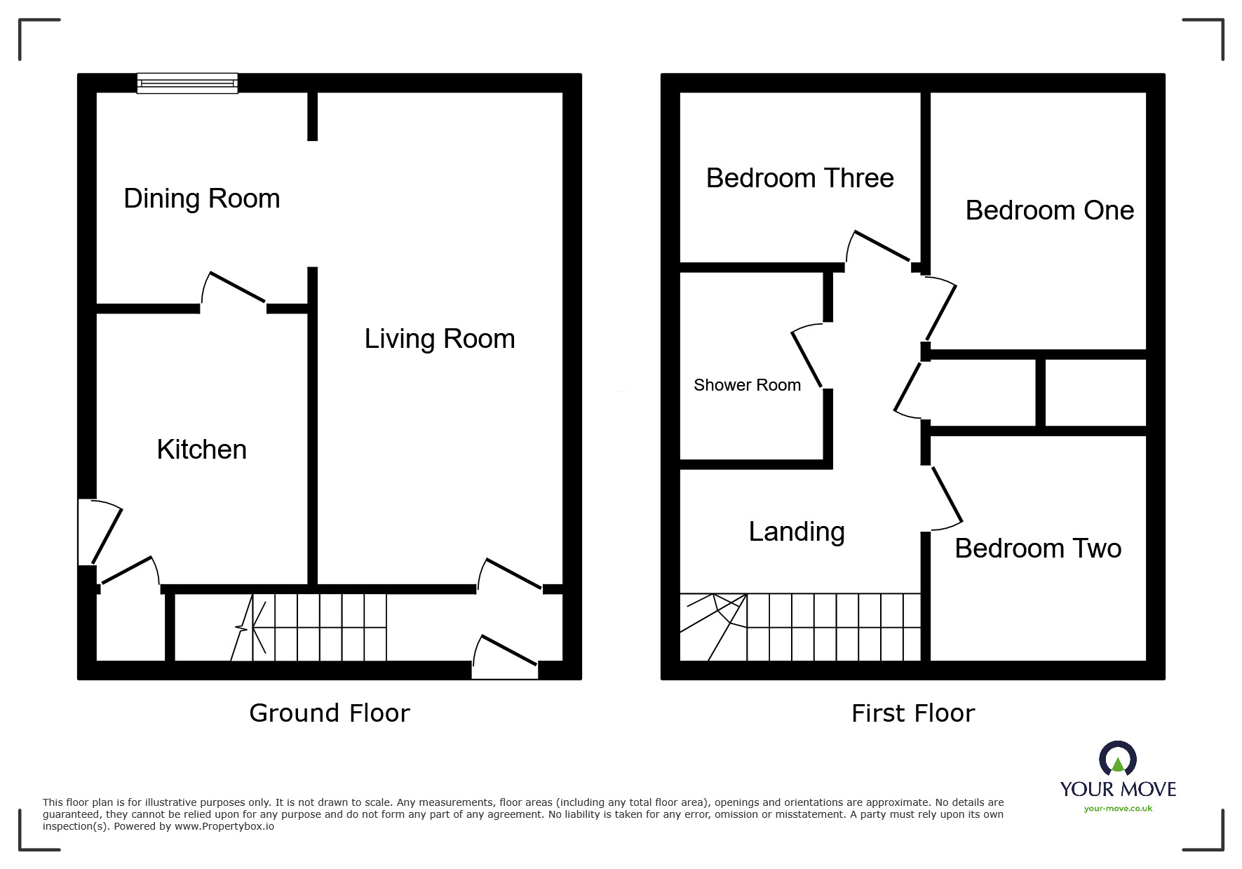 Floorplan of 3 bedroom Semi Detached House for sale, Down Green Road, Bolton, Greater Manchester, BL2