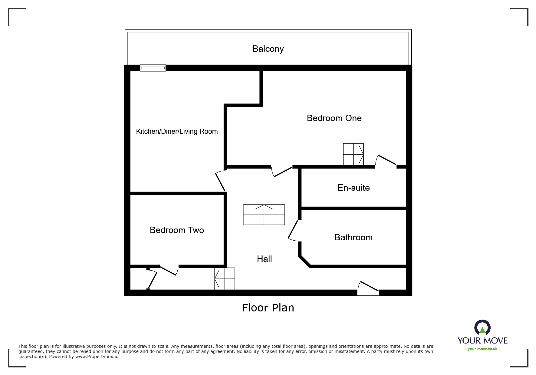 Floorplan of 2 bedroom Flat for sale, Blackburn Road, Bolton, Greater Manchester, BL1