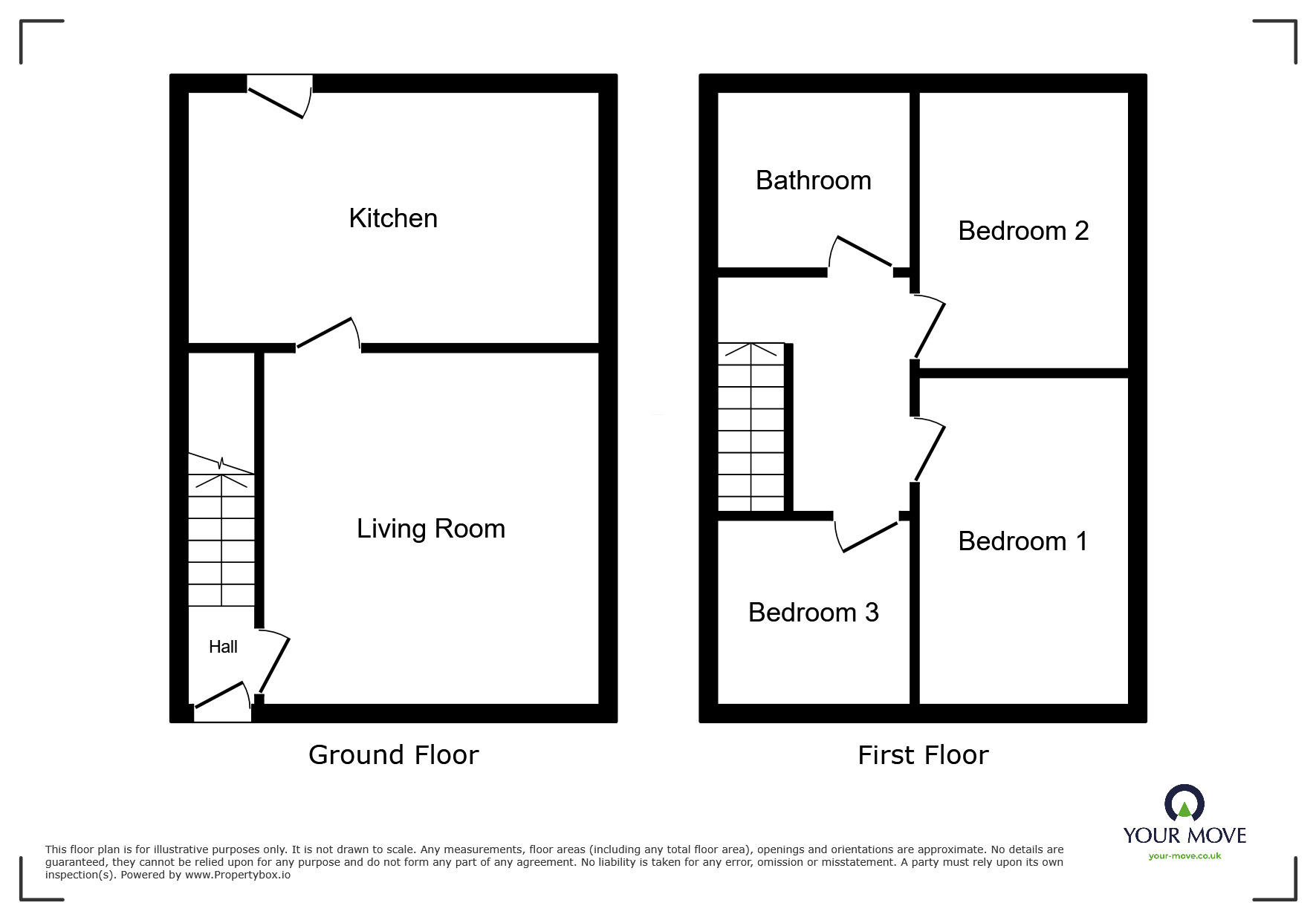 Floorplan of 3 bedroom Mid Terrace House to rent, Aldercroft Avenue, Bolton, Greater Manchester, BL2