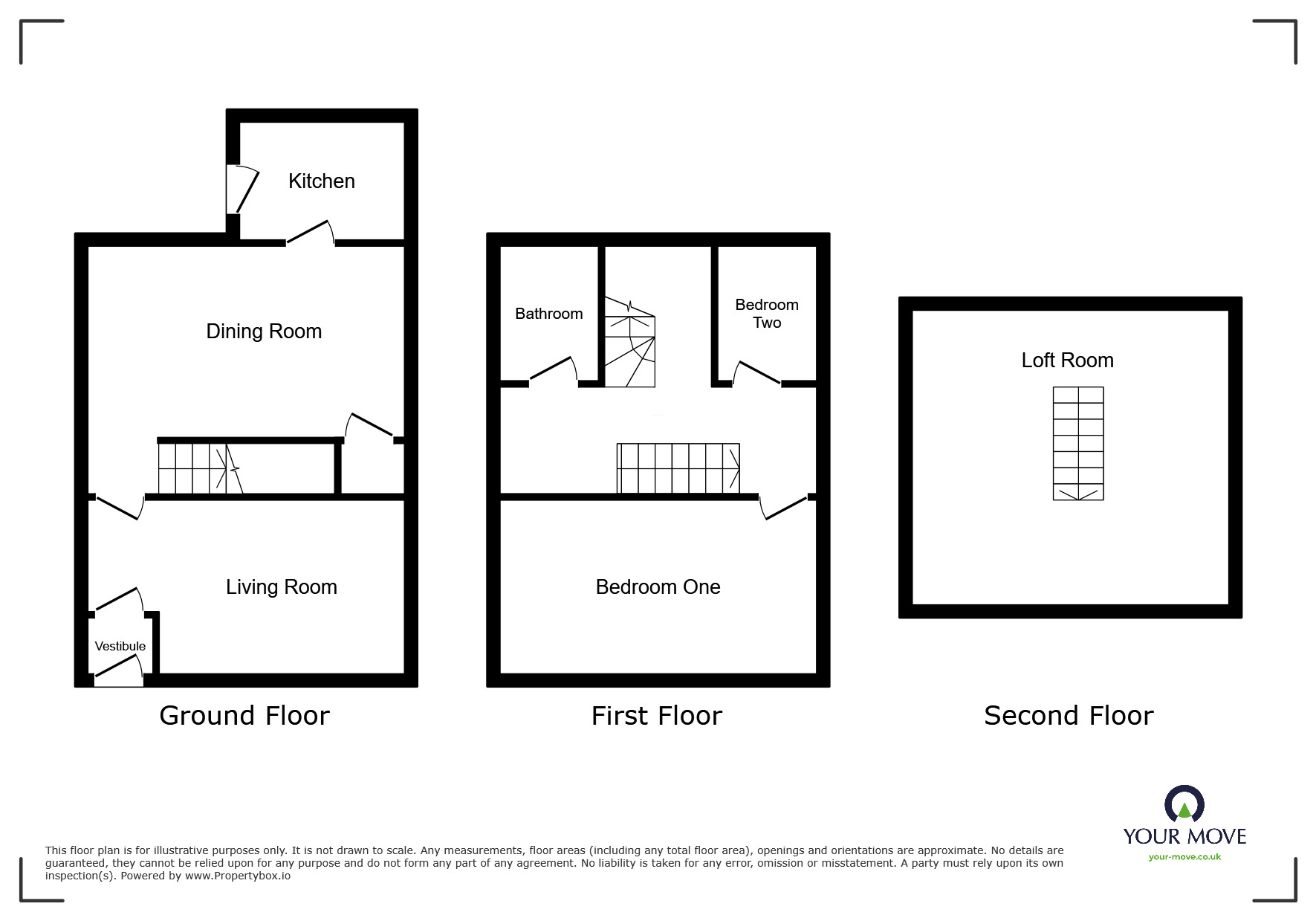 Floorplan of 3 bedroom Mid Terrace House for sale, Bury Road, Edenfield, Bury, BL0