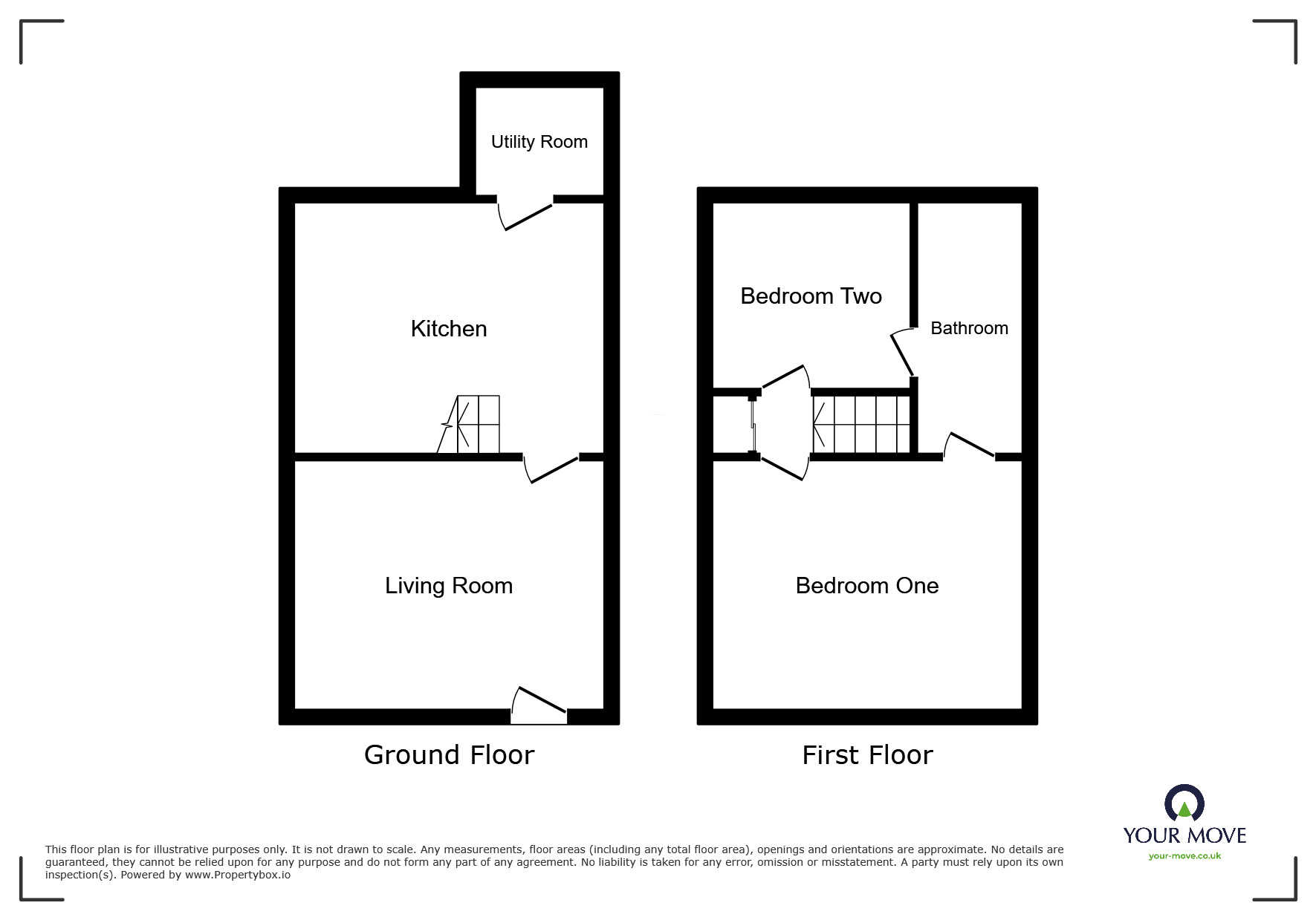 Floorplan of 2 bedroom Mid Terrace House for sale, Halton Street, Bolton, Greater Manchester, BL2
