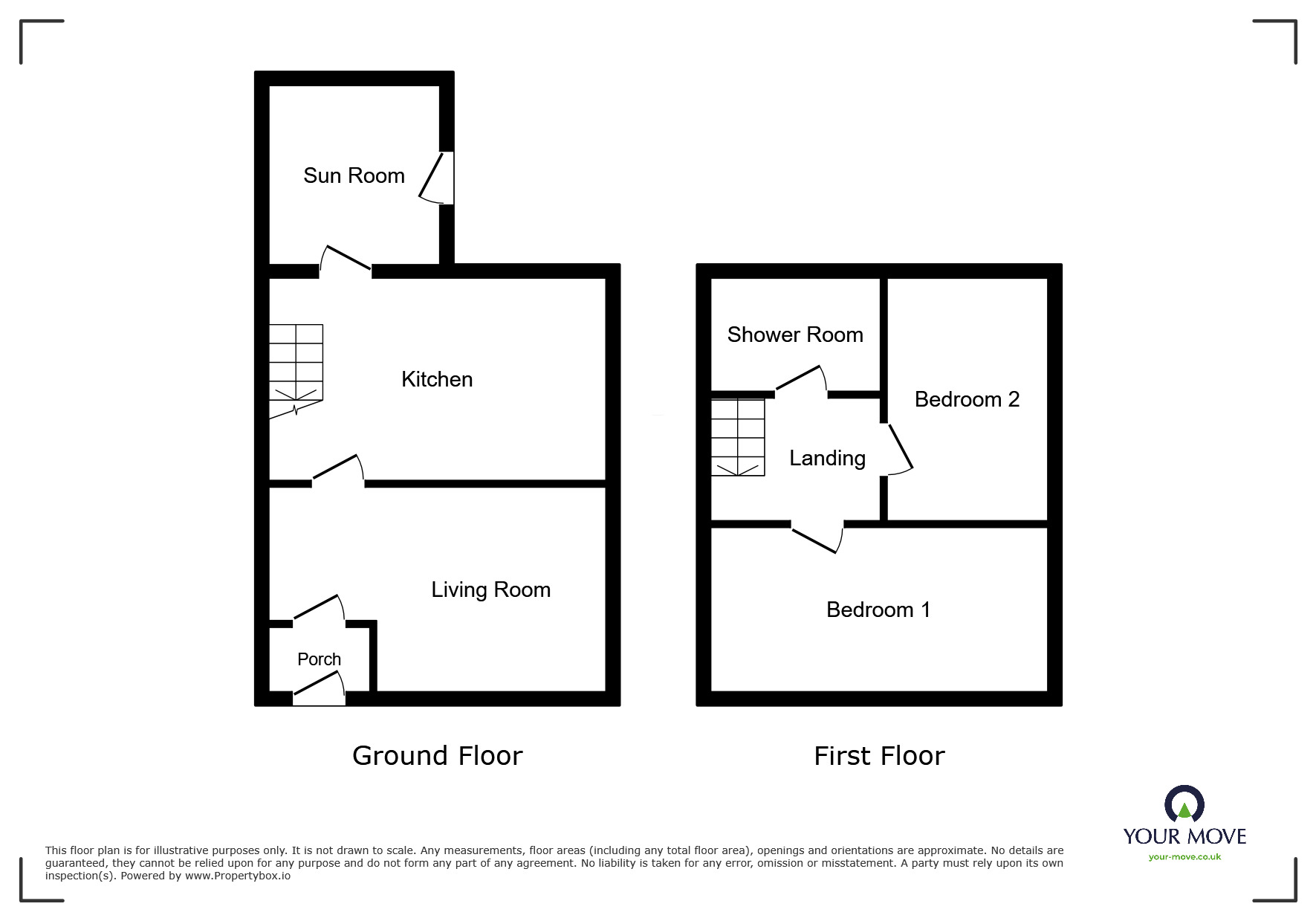 Floorplan of 2 bedroom Mid Terrace House for sale, Halton Street, Bolton, Greater Manchester, BL2