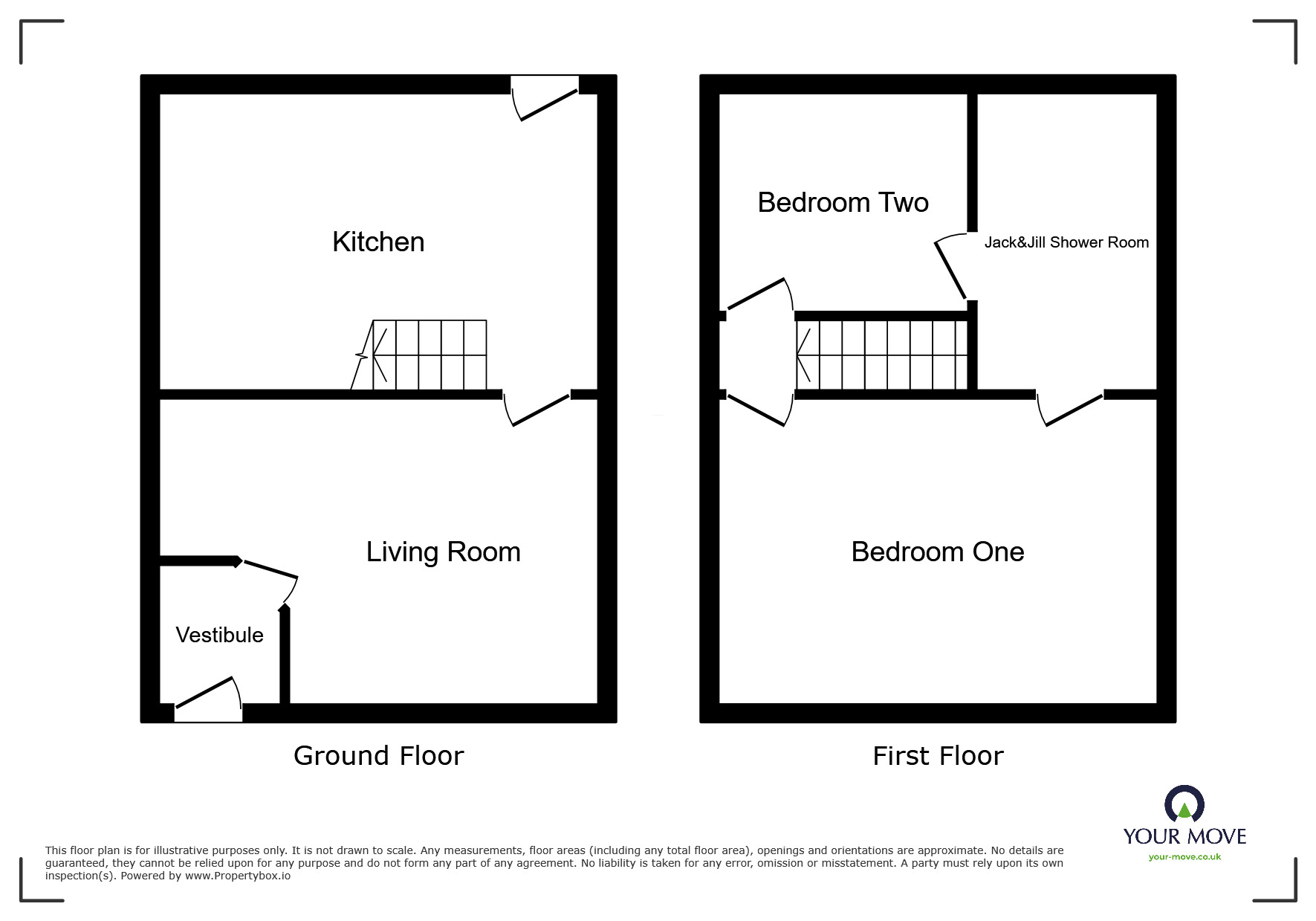 Floorplan of 2 bedroom Mid Terrace House for sale, Halton Street, Bolton, Greater Manchester, BL2