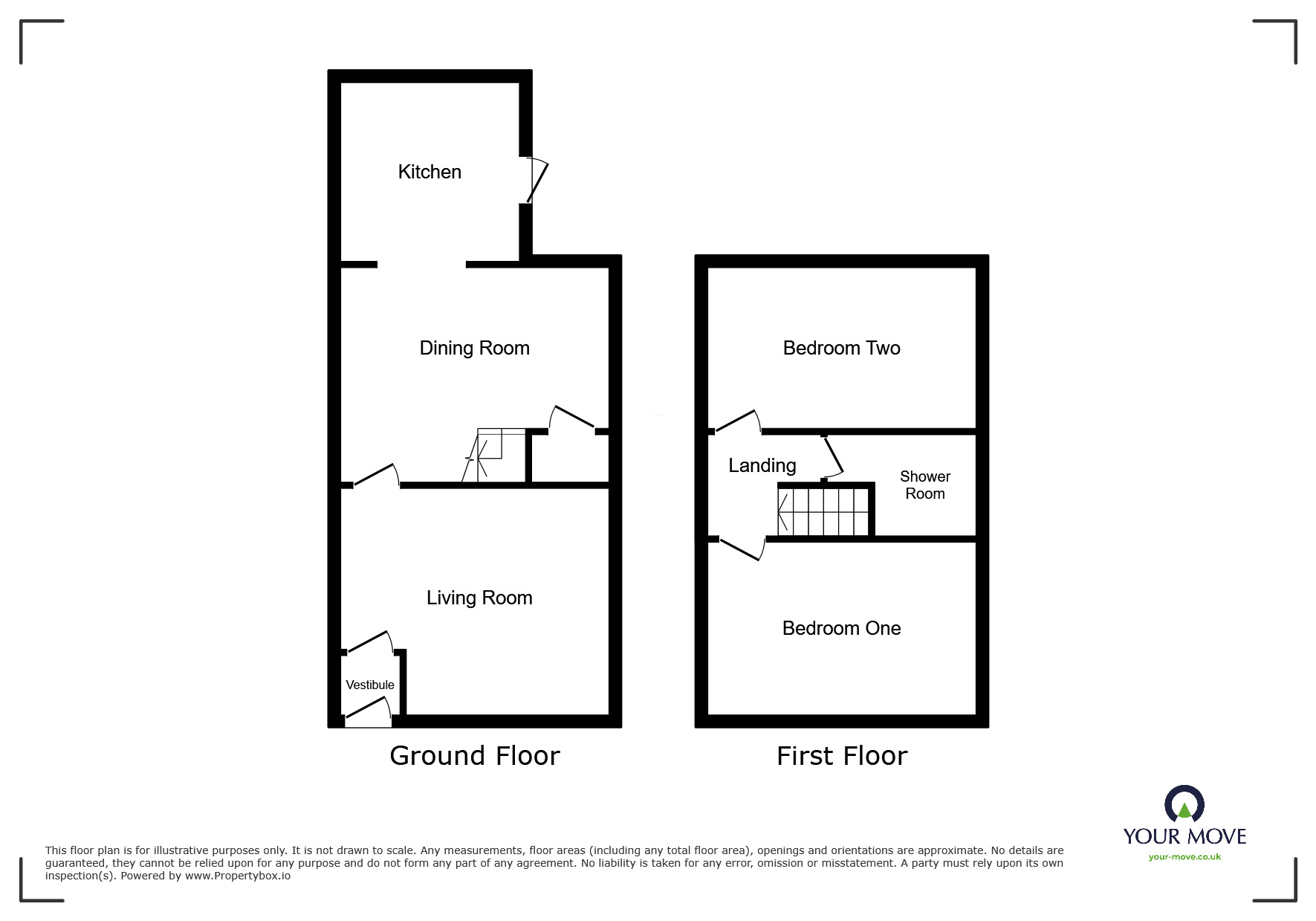 Floorplan of 2 bedroom Mid Terrace House for sale, Halton Street, Bolton, Greater Manchester, BL2