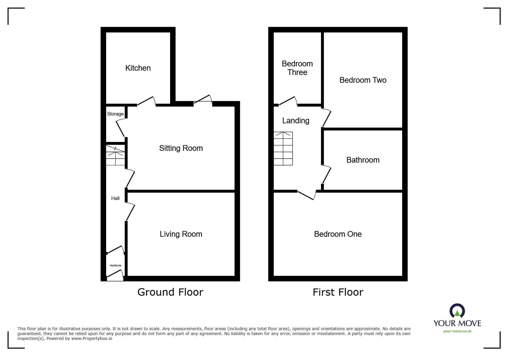 Floorplan of 3 bedroom Mid Terrace House for sale, Tonge Moor Road, Bolton, Greater Manchester, BL2