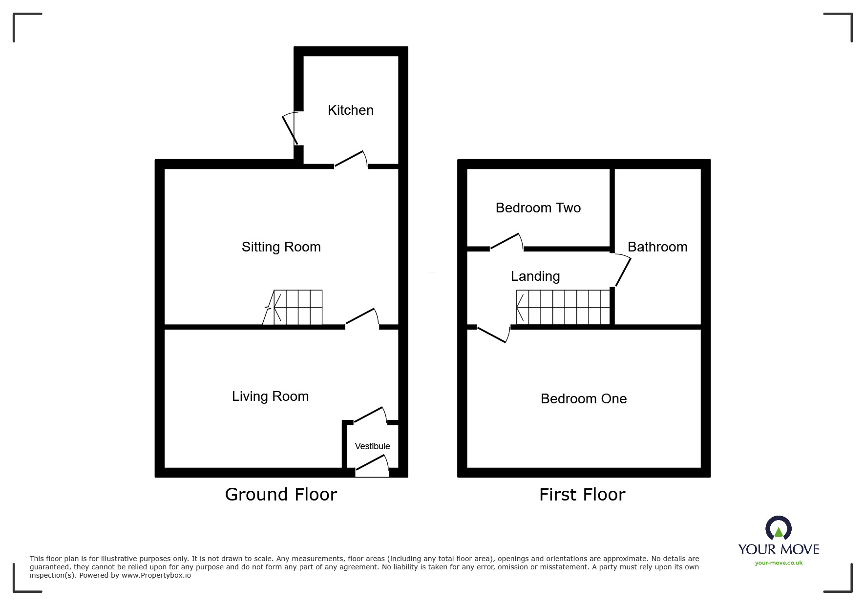 Floorplan of 2 bedroom Mid Terrace House for sale, Longsight, Bolton, Greater Manchester, BL2