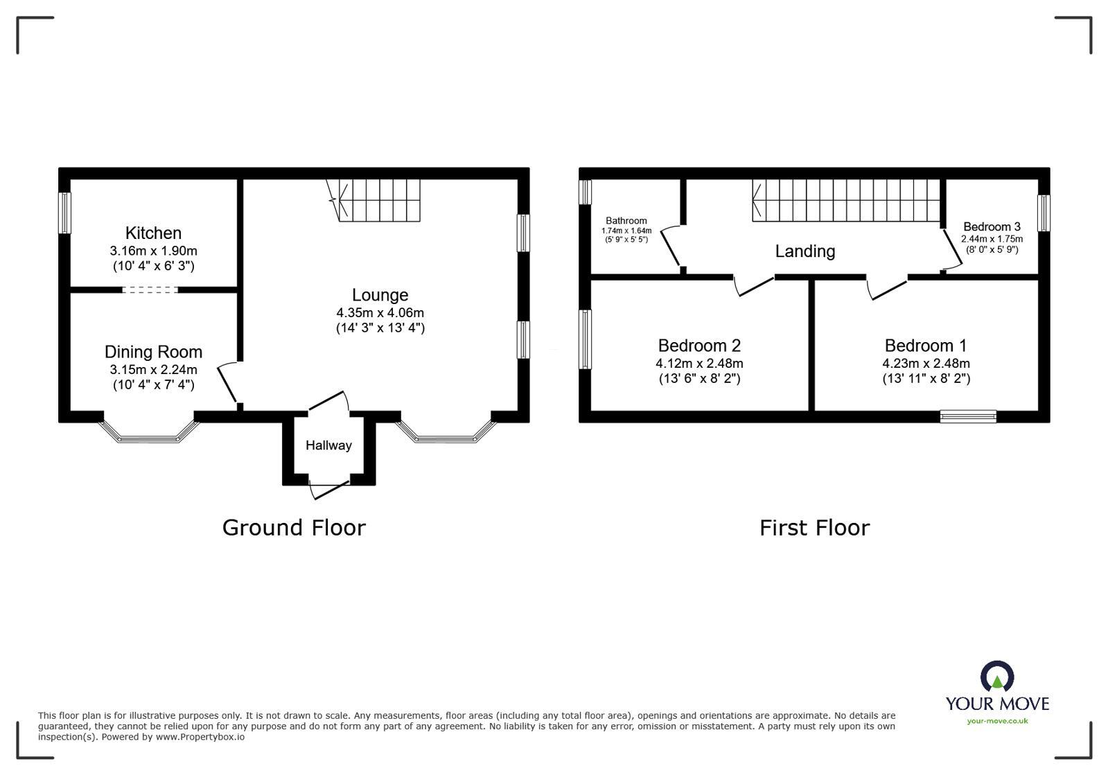 Floorplan of 3 bedroom Semi Detached House to rent, Beaumont Chase, Bolton, BL3