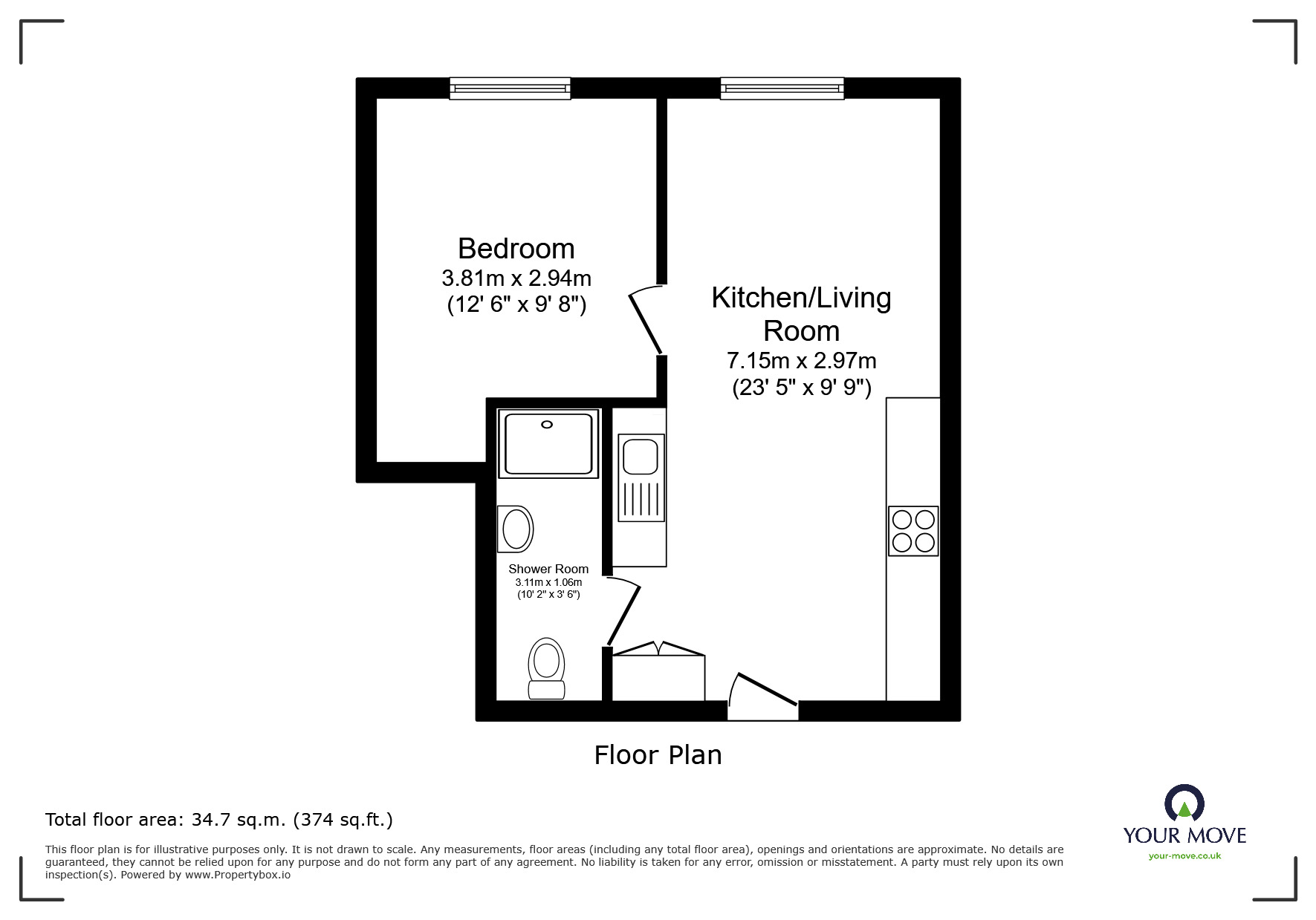 Floorplan of Property to rent, High Street, Bromsgrove, Worcestershire, B61