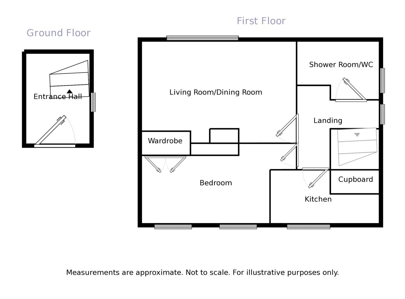 Floorplan of 1 bedroom  Flat to rent, Nunnery Avenue, Droitwich, Worcestershire, WR9