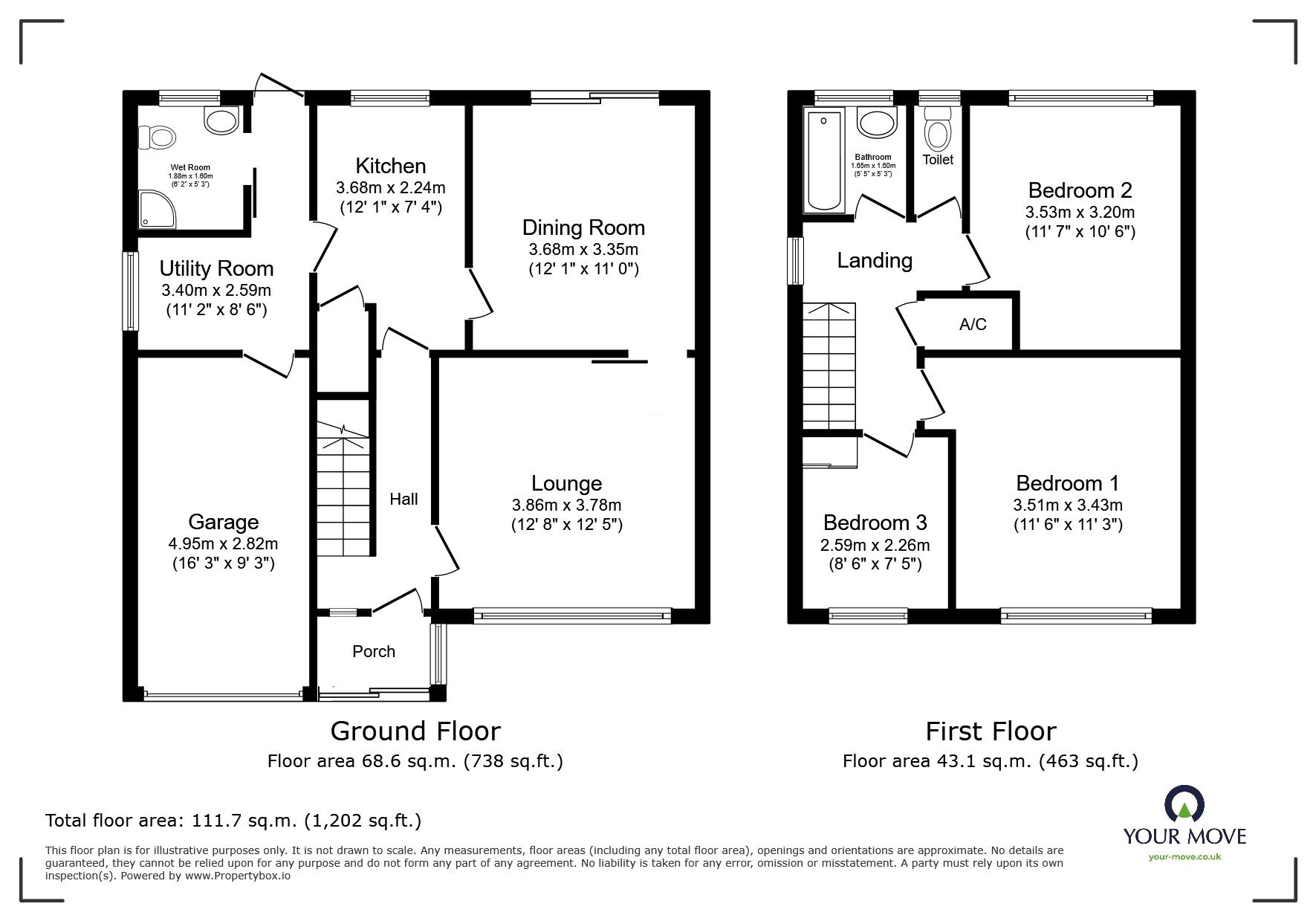 Floorplan of 3 bedroom Semi Detached House for sale, Bant Mill Road, Worcestershire, B60