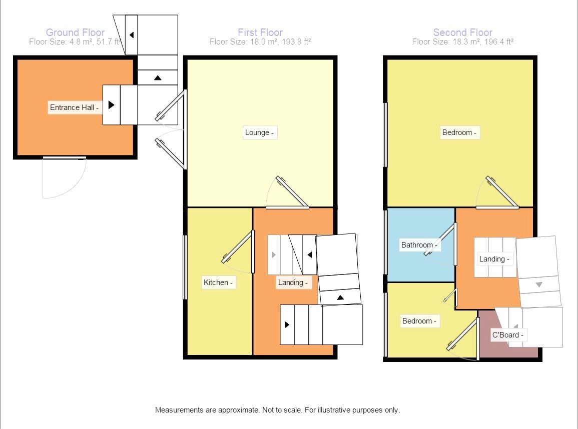 Floorplan of 2 bedroom  Flat to rent, King Edmunds Square, Worcester, Worcestershire, WR1