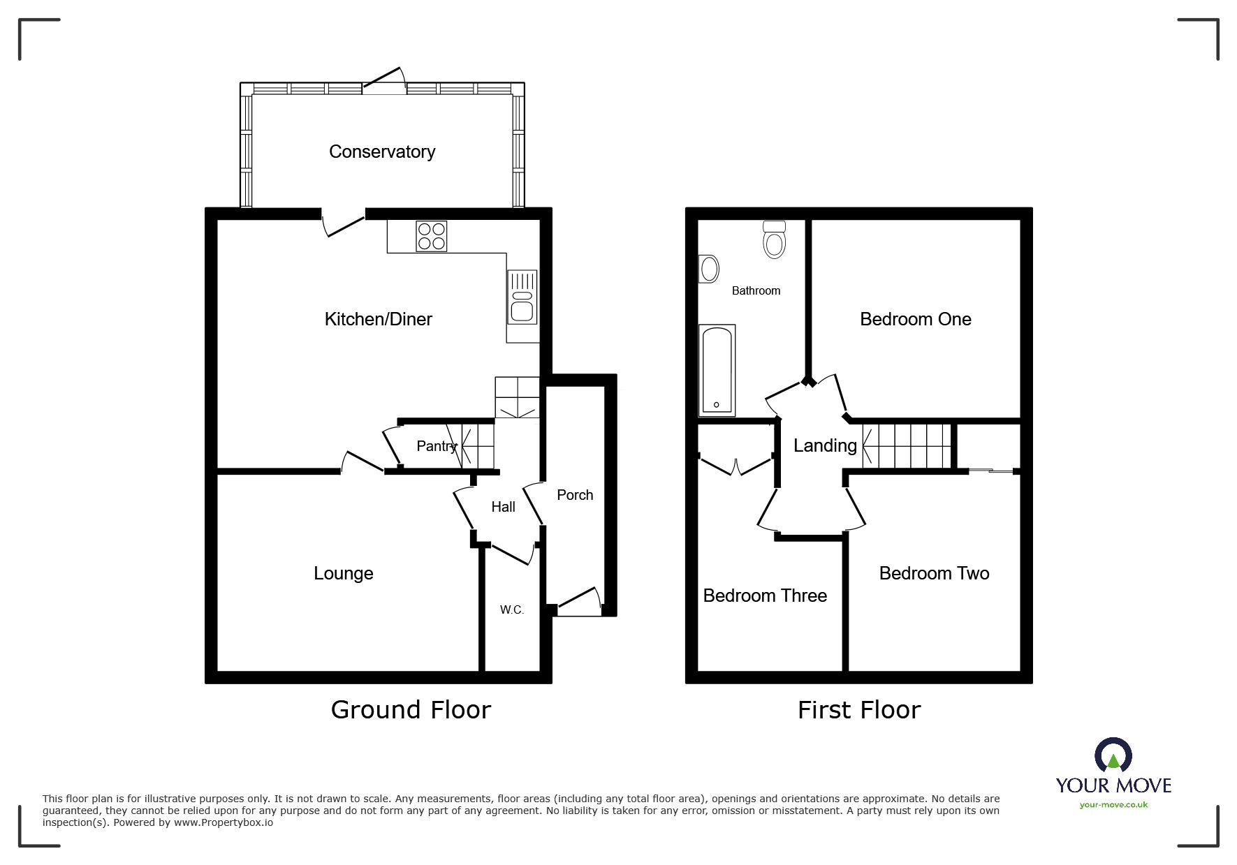 Floorplan of 3 bedroom  House to rent, Lyttleton Avenue, Bromsgrove, Worcestershire, B60