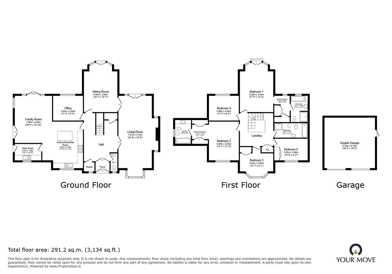 Floorplan of 5 bedroom Detached House to rent, Herbert Austin Drive, Marlbrook, Worcestershire, B60