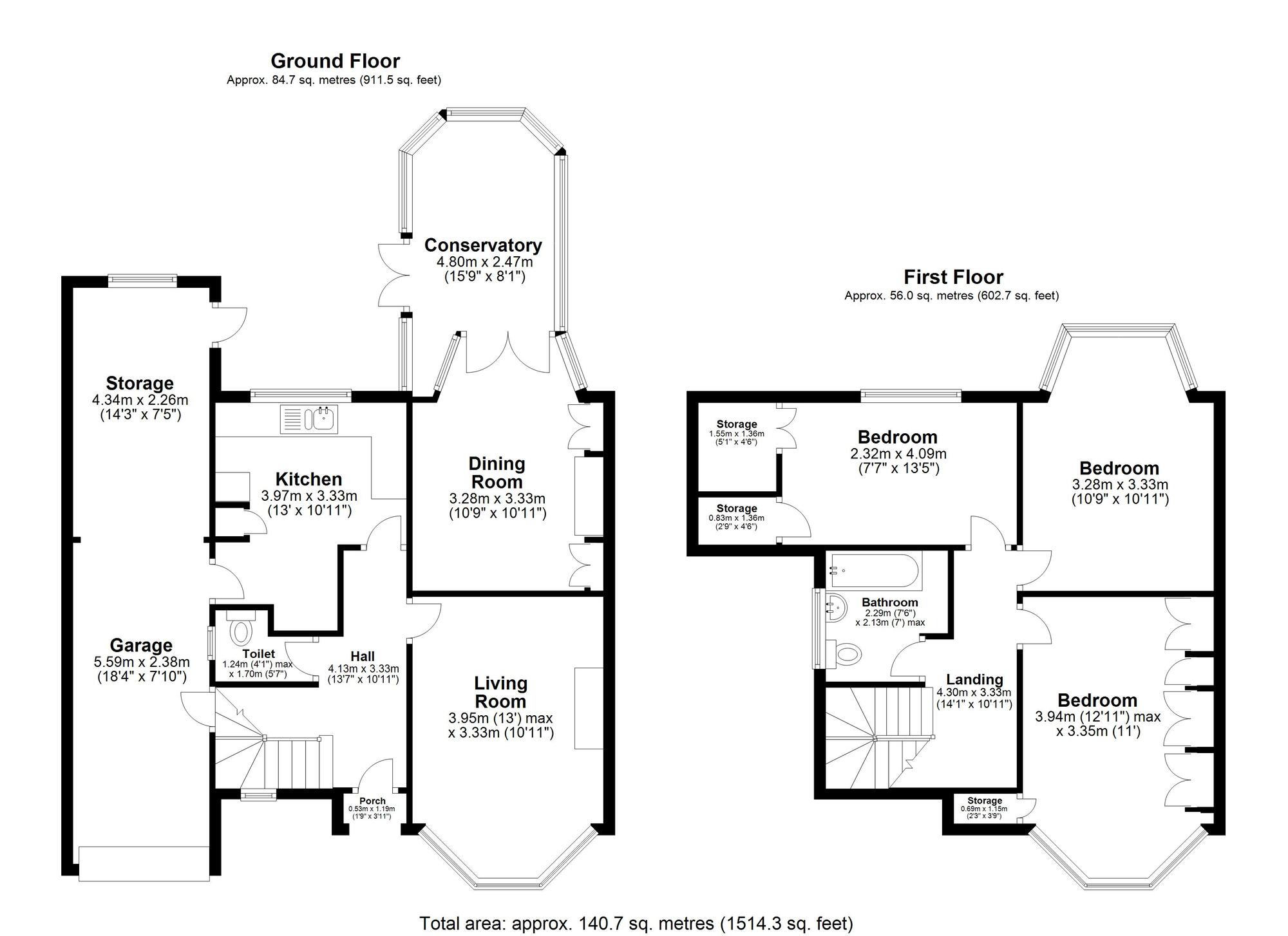 Floorplan of 3 bedroom Semi Detached House for sale, Water Orton Road, Birmingham, West Midlands, B36
